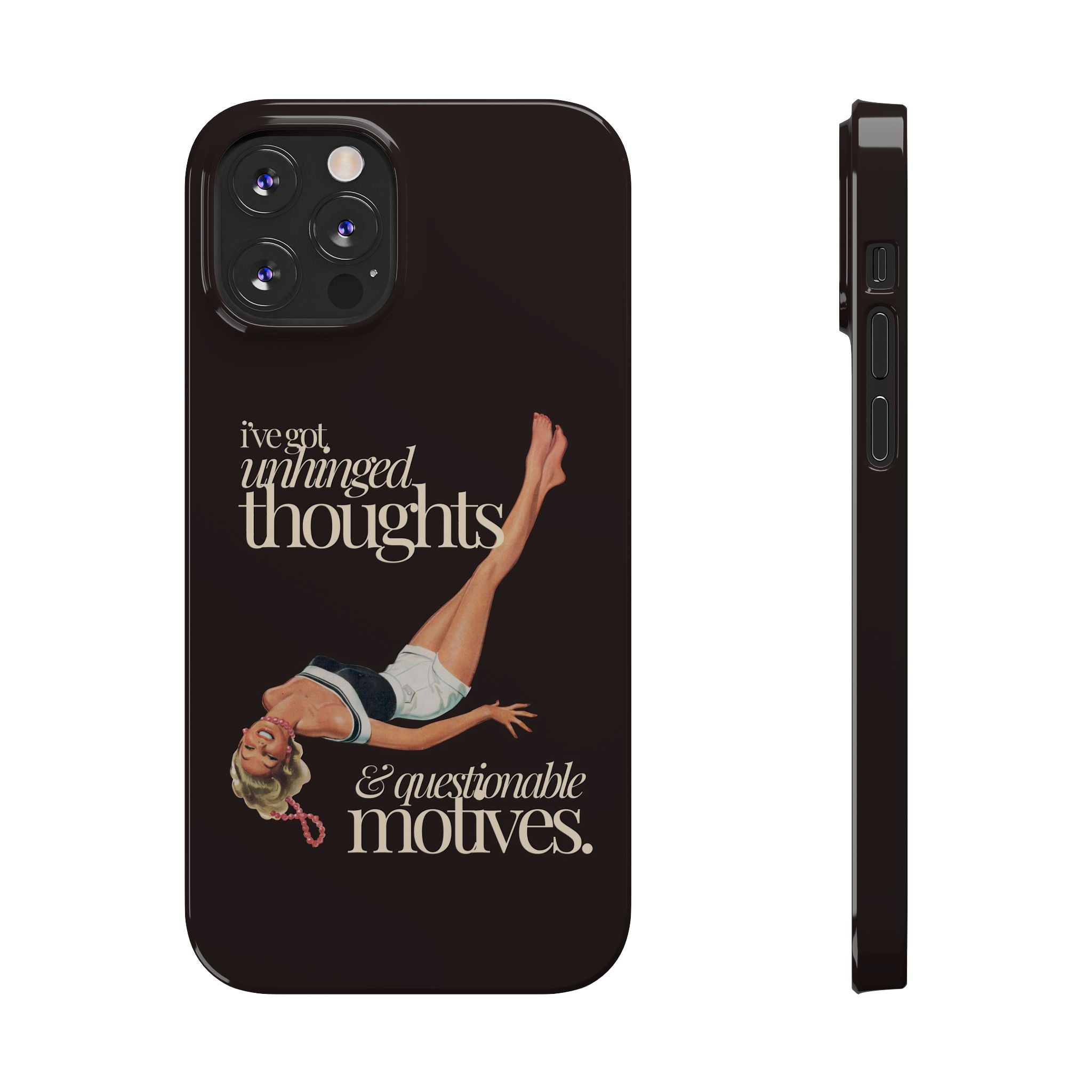 Unhinged Thoughts iPhone Case