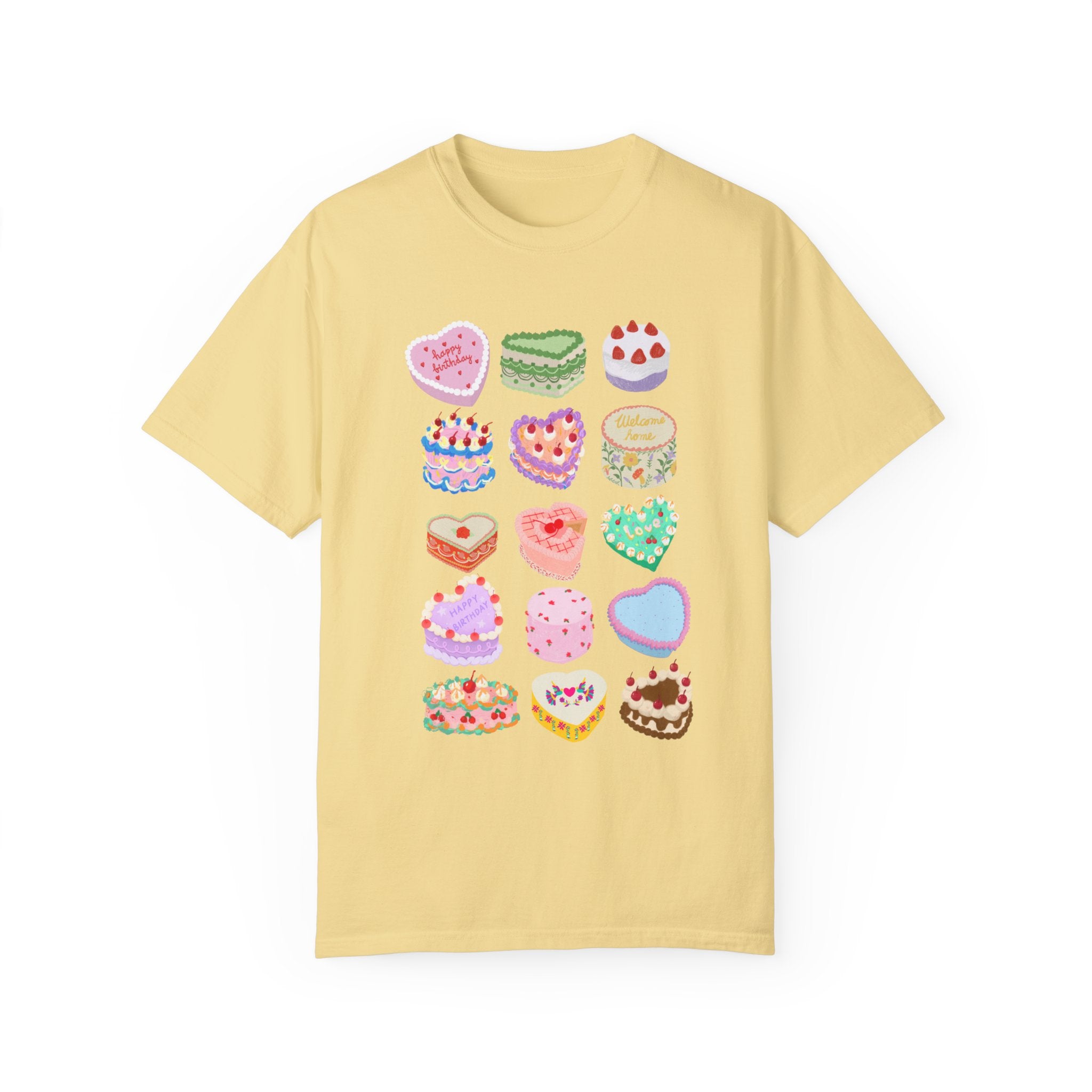Heart Cakes Comfort Colors Crewneck T-Shirt