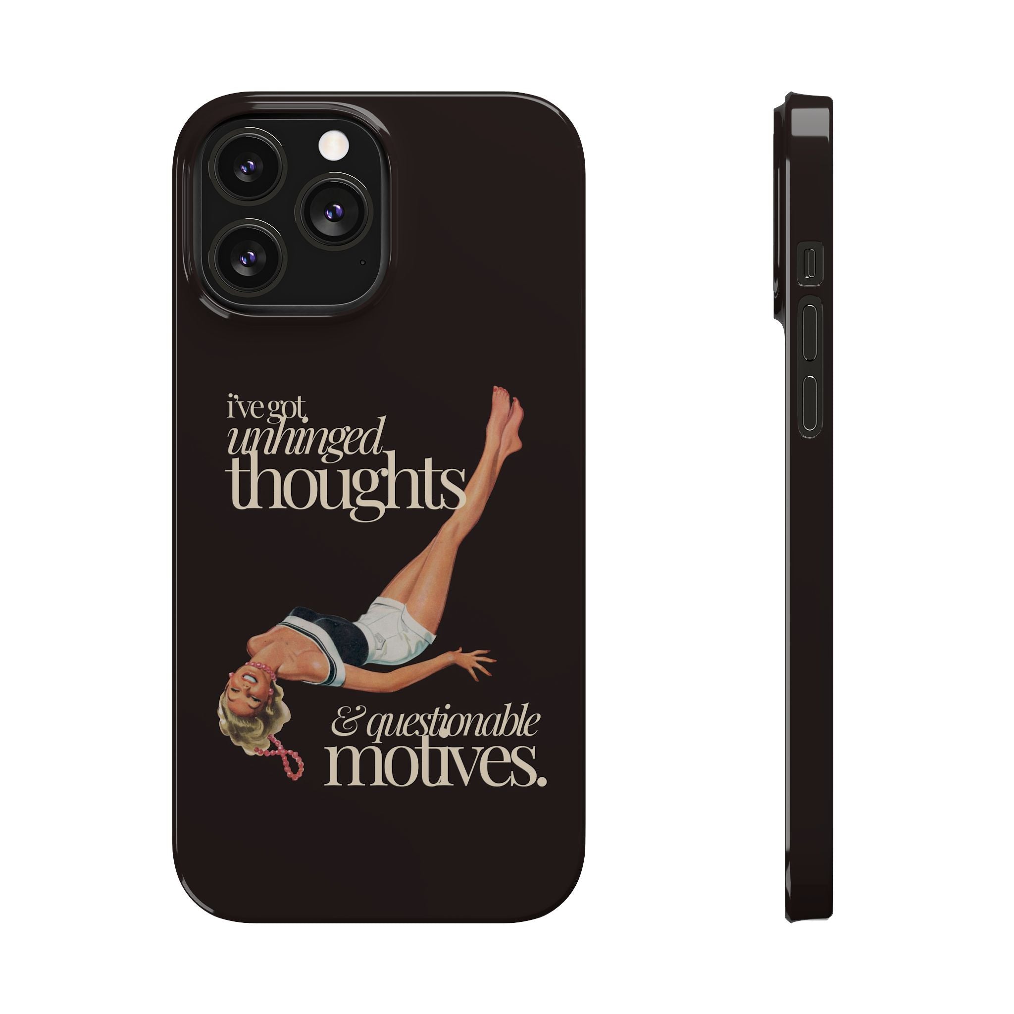 Unhinged Thoughts iPhone Case