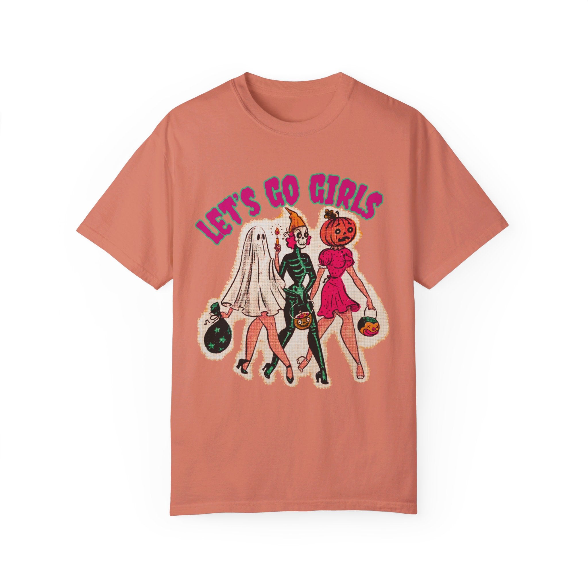 Let's Go Girls Halloween Comfort Colors T Shirt