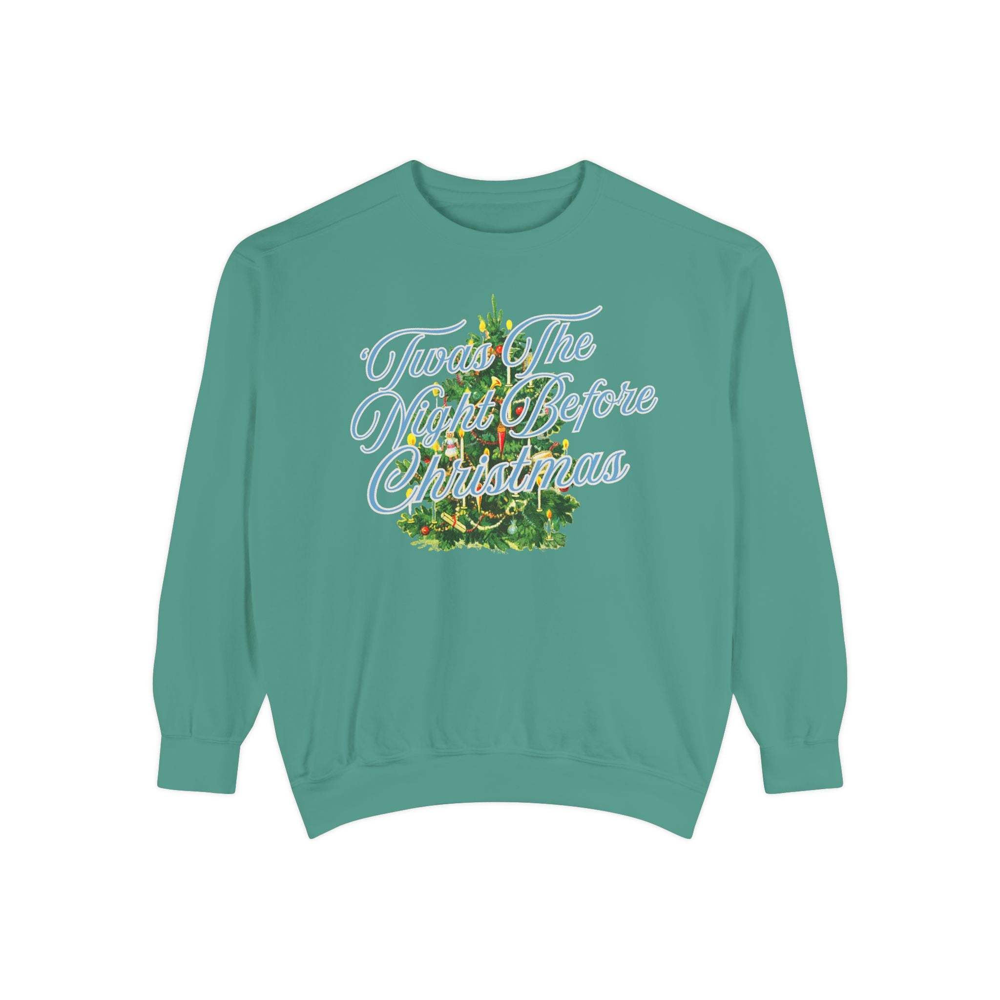 Twas the Night Before Christmas Holiday Comfort Colors Crewneck Sweatshirt