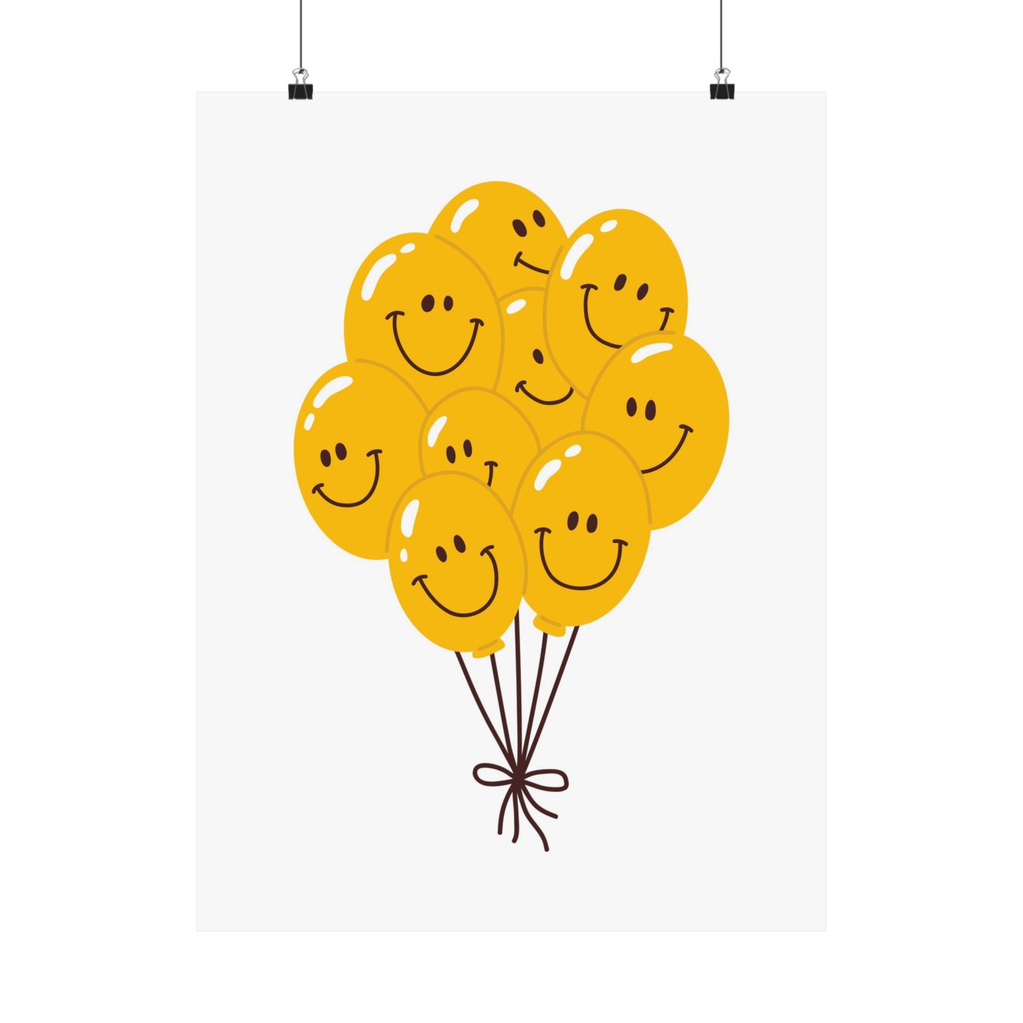 Smiley Balloon Physical Poster