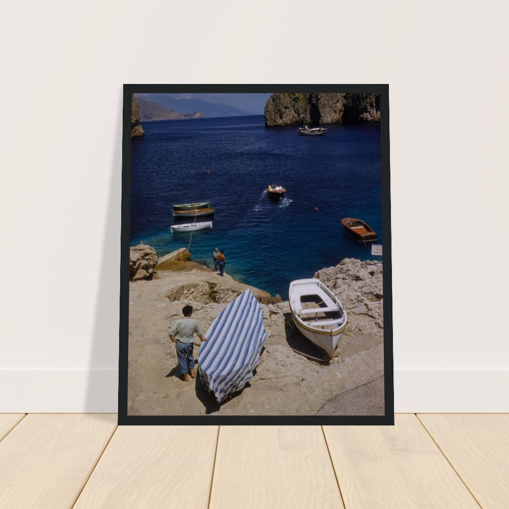 FRAMED Italy VINTAGE PHOTO Premium Matte Paper Wooden Framed Poster