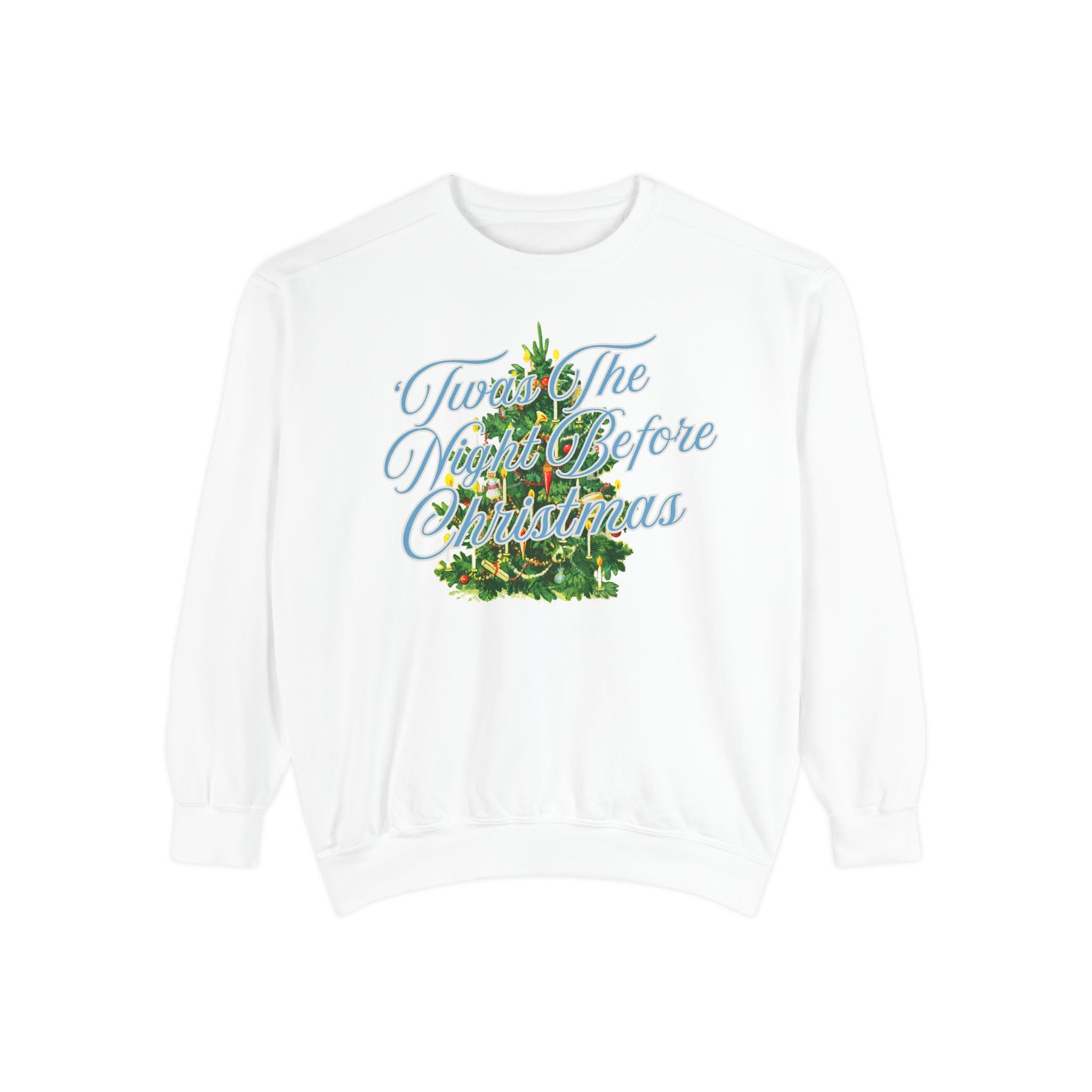 Twas the Night Before Christmas Holiday Comfort Colors Crewneck Sweatshirt