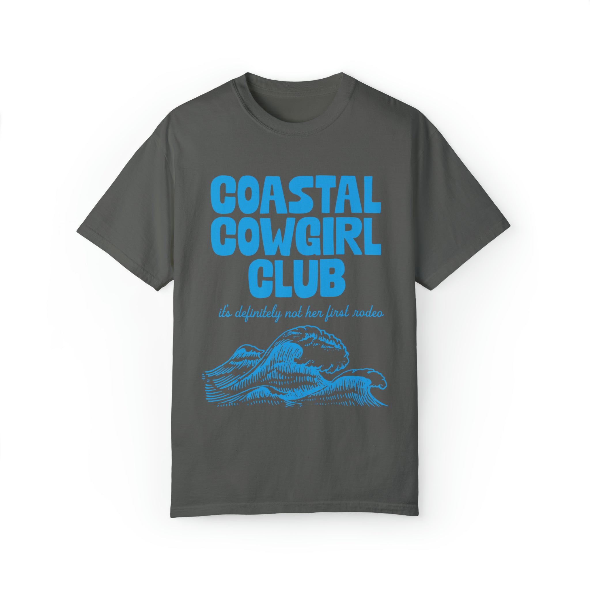 Coastal Cowgirl Club Comfort Colors Crewneck dark black