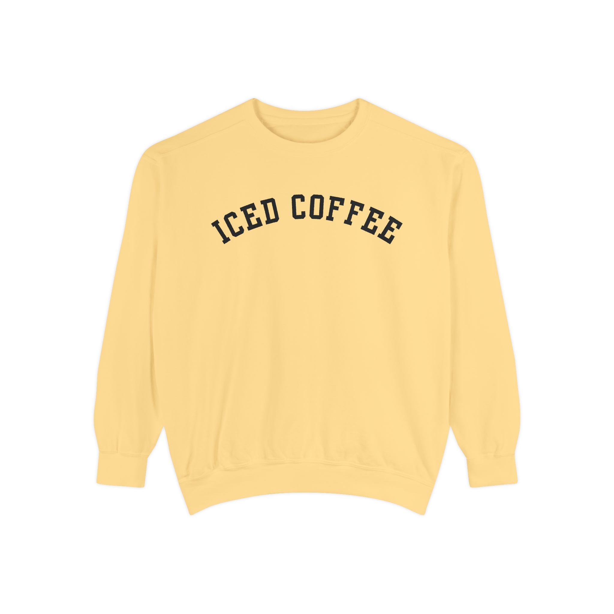 Iced Coffee Comfort Colors Crewneck Sweatshirt