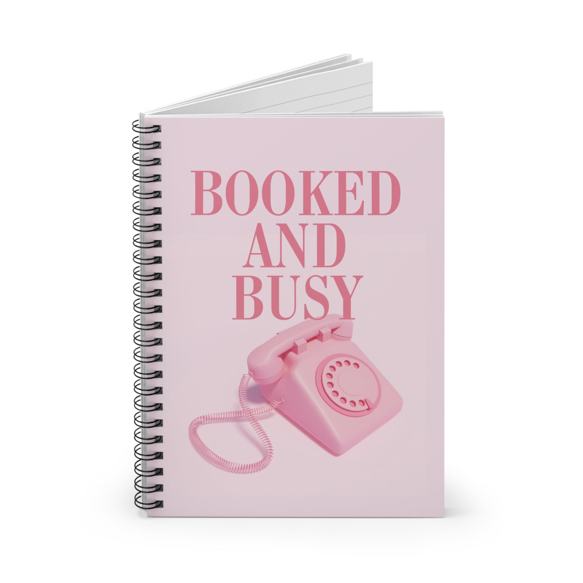 Booked and Busy Spiral Notebook By GS Print Shoppe