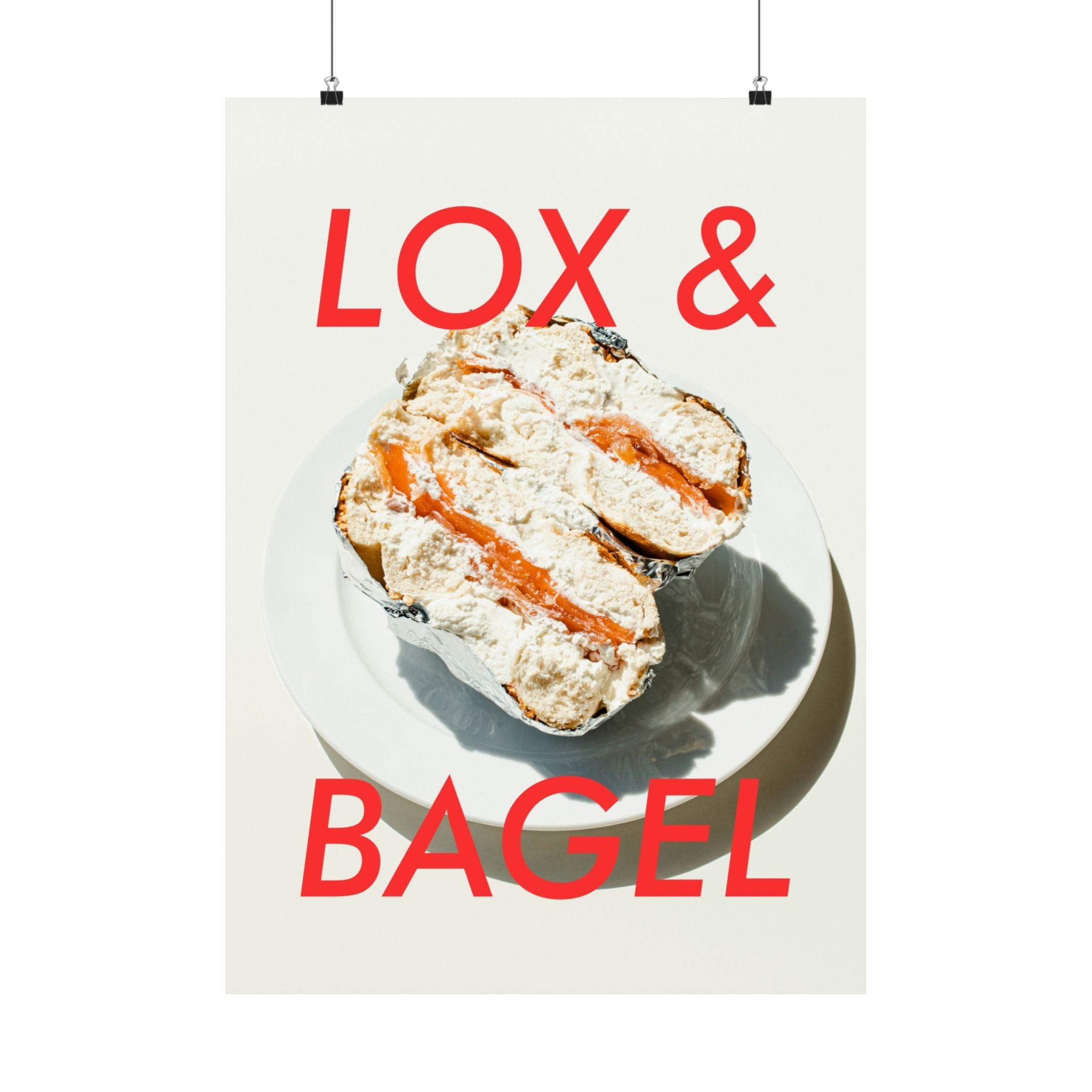 Lox and Bagel Physical Poster