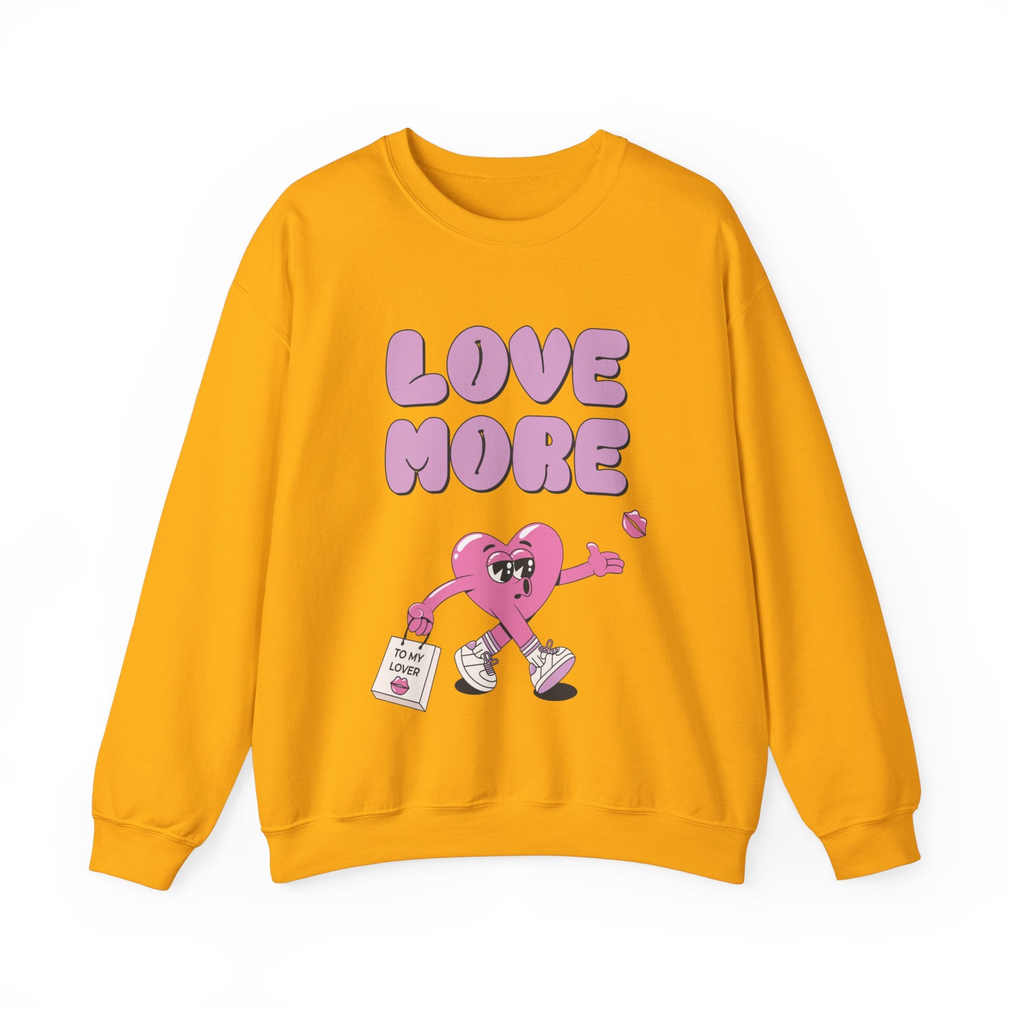 Love More Valentines Day Crewneck Sweatshirt