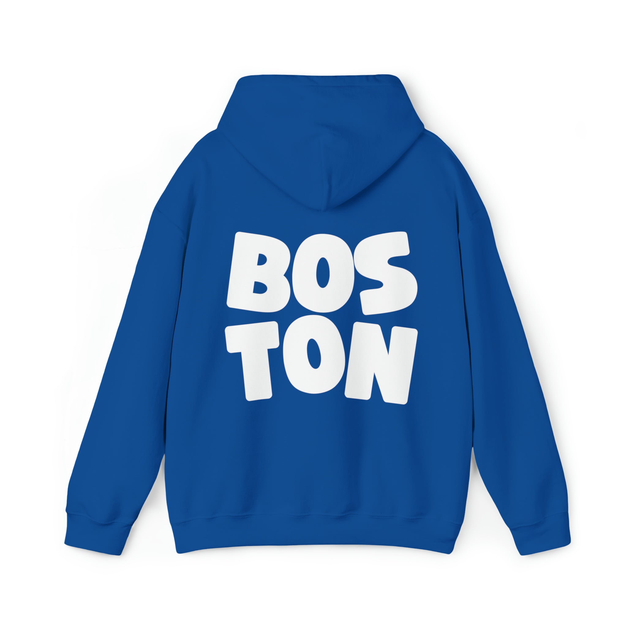 Front view of the Boston Hoodie Sweatshirt from GS Print Shoppe.