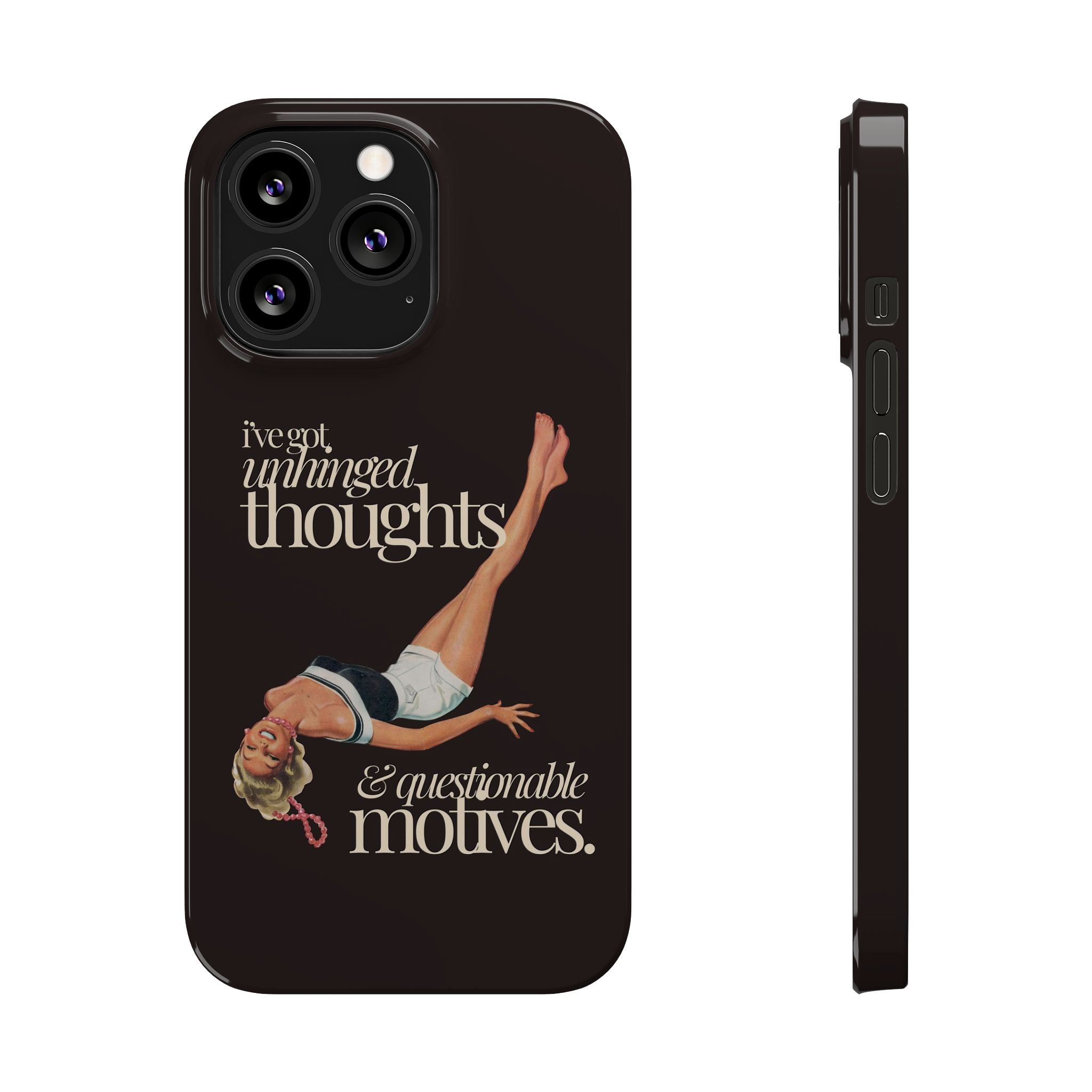 Unhinged Thoughts iPhone Case