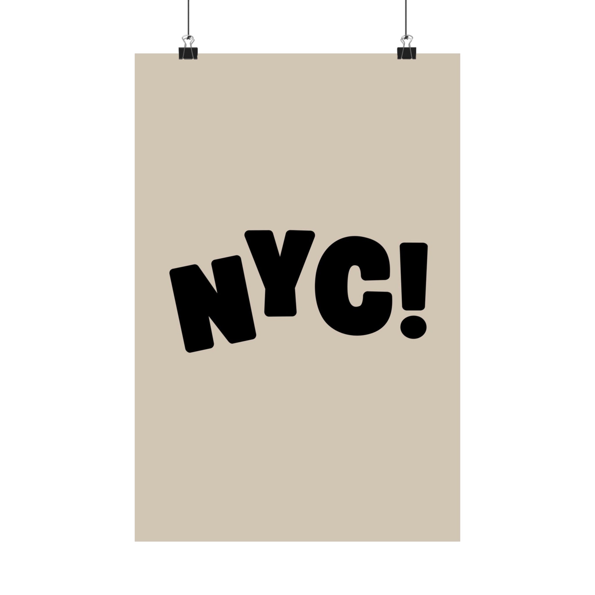 New York City Physical Poster