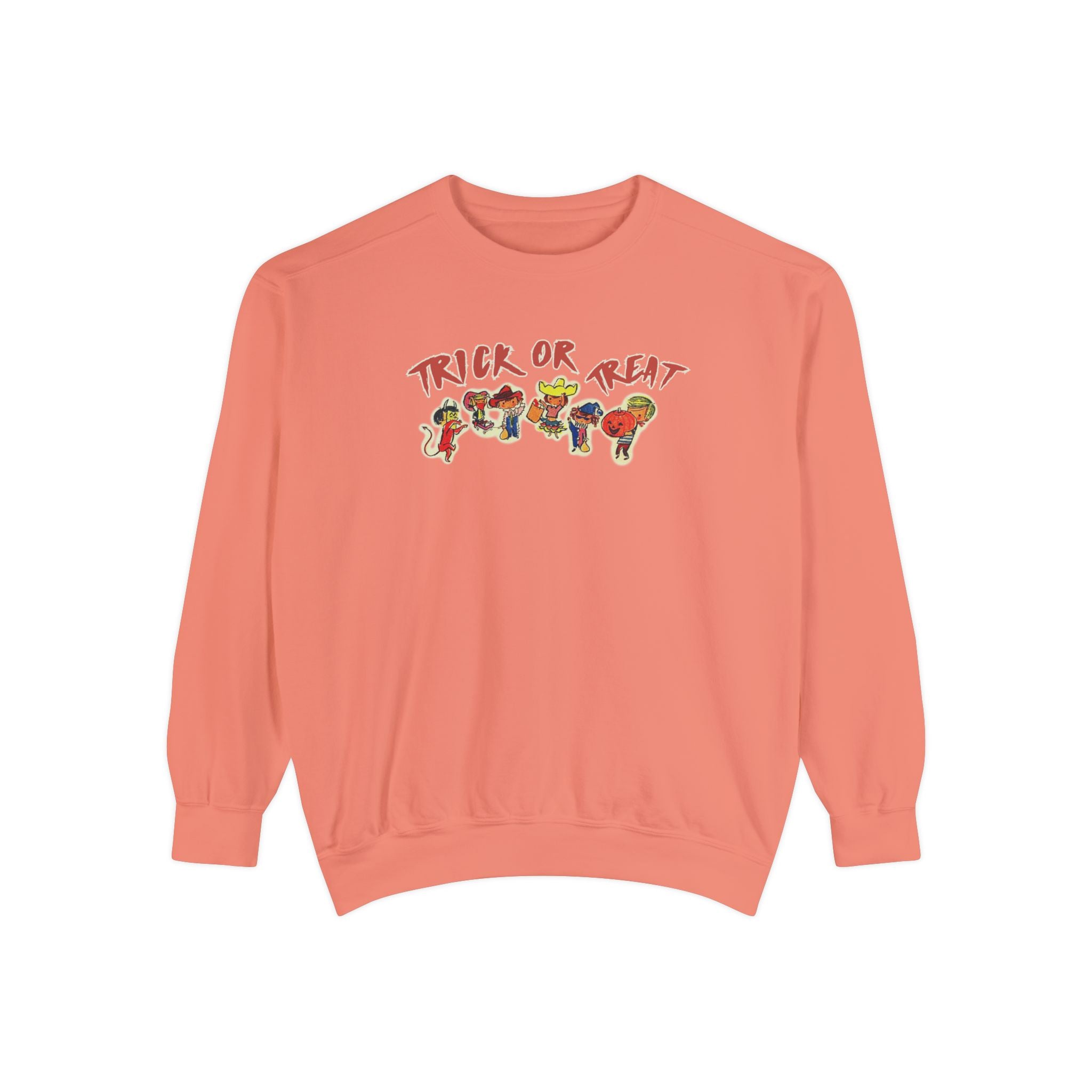 Trick Or Treat Halloween Comfort Colors Crewneck Sweatshirt