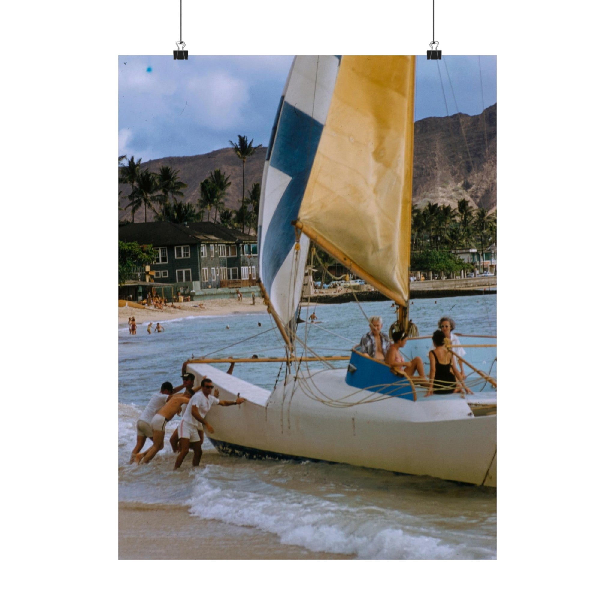 Vintage Hawaii Photograph Physical Poster