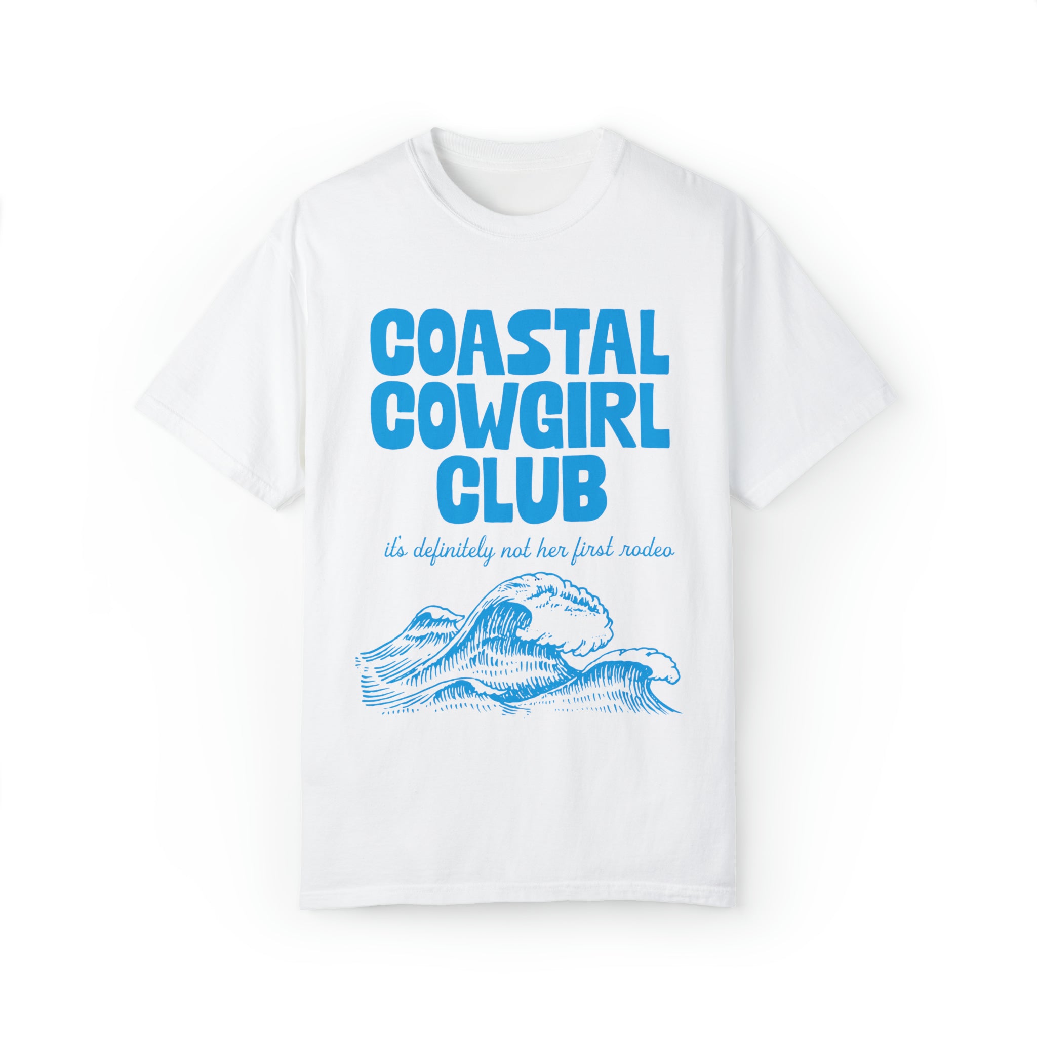 Coastal Cowgirl Club Comfort Colors Crewneck in white
