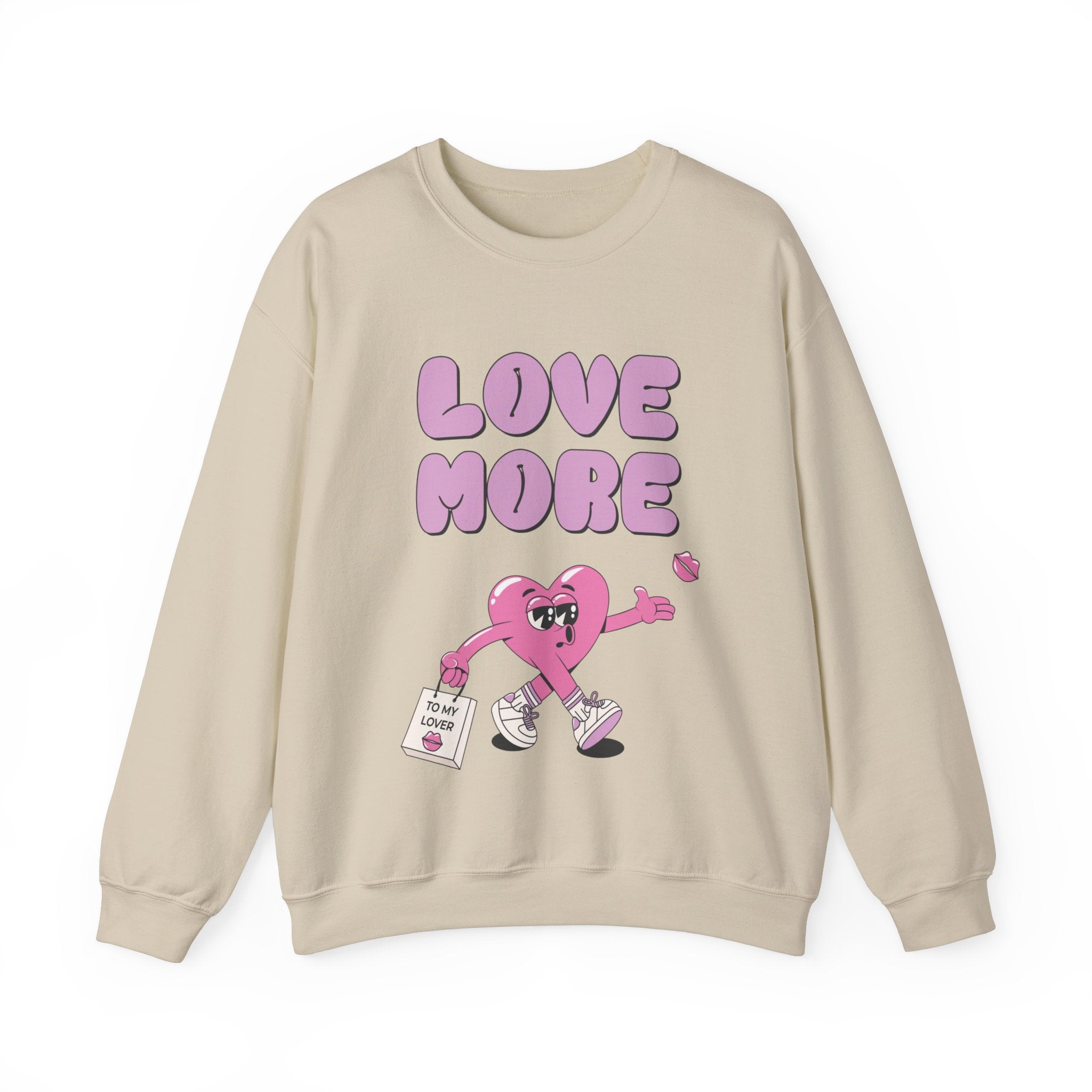 Love More Valentines Day Crewneck Sweatshirt