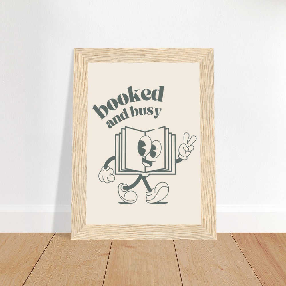 bookeed and busy art print 