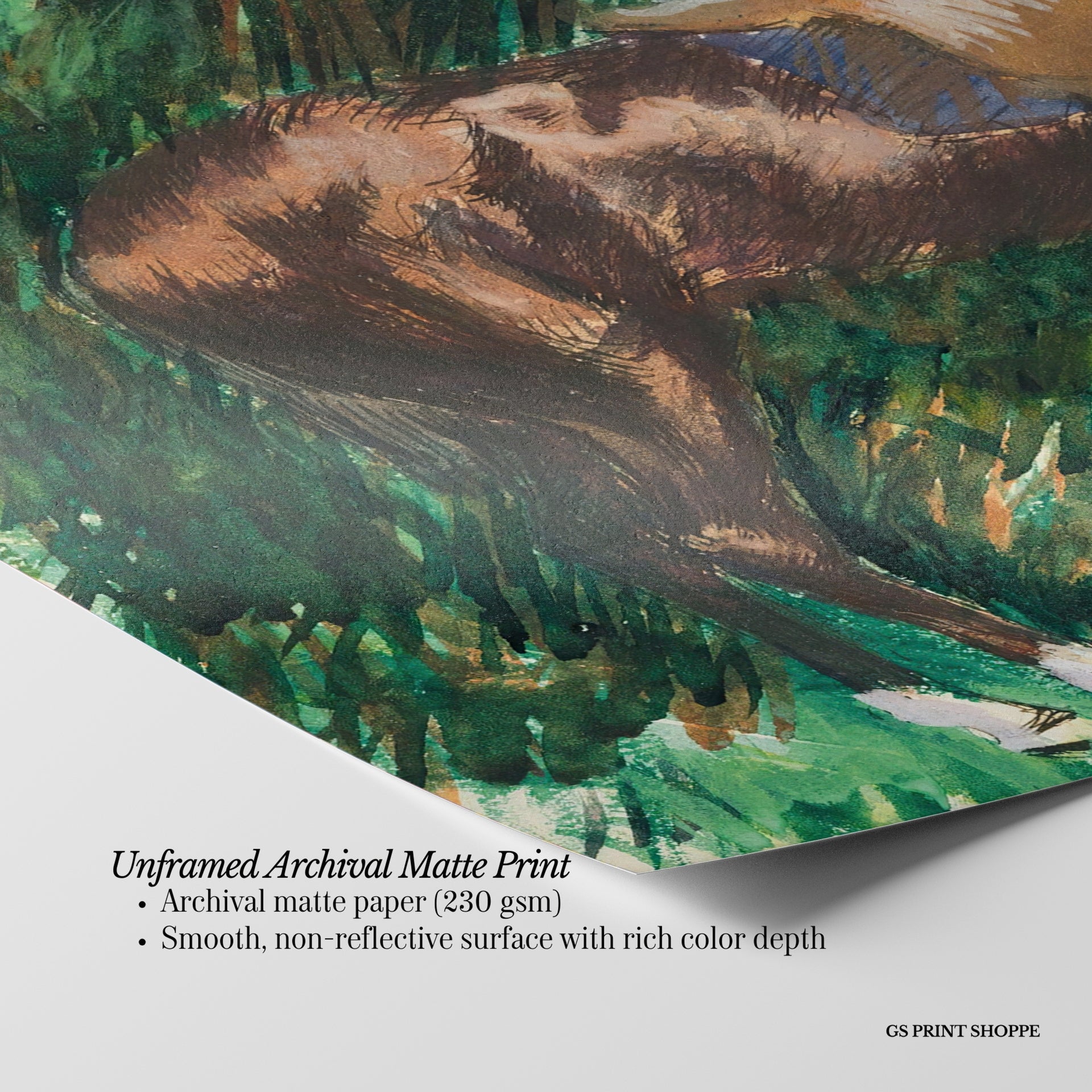 Un Cheval Horizontal Art Print
