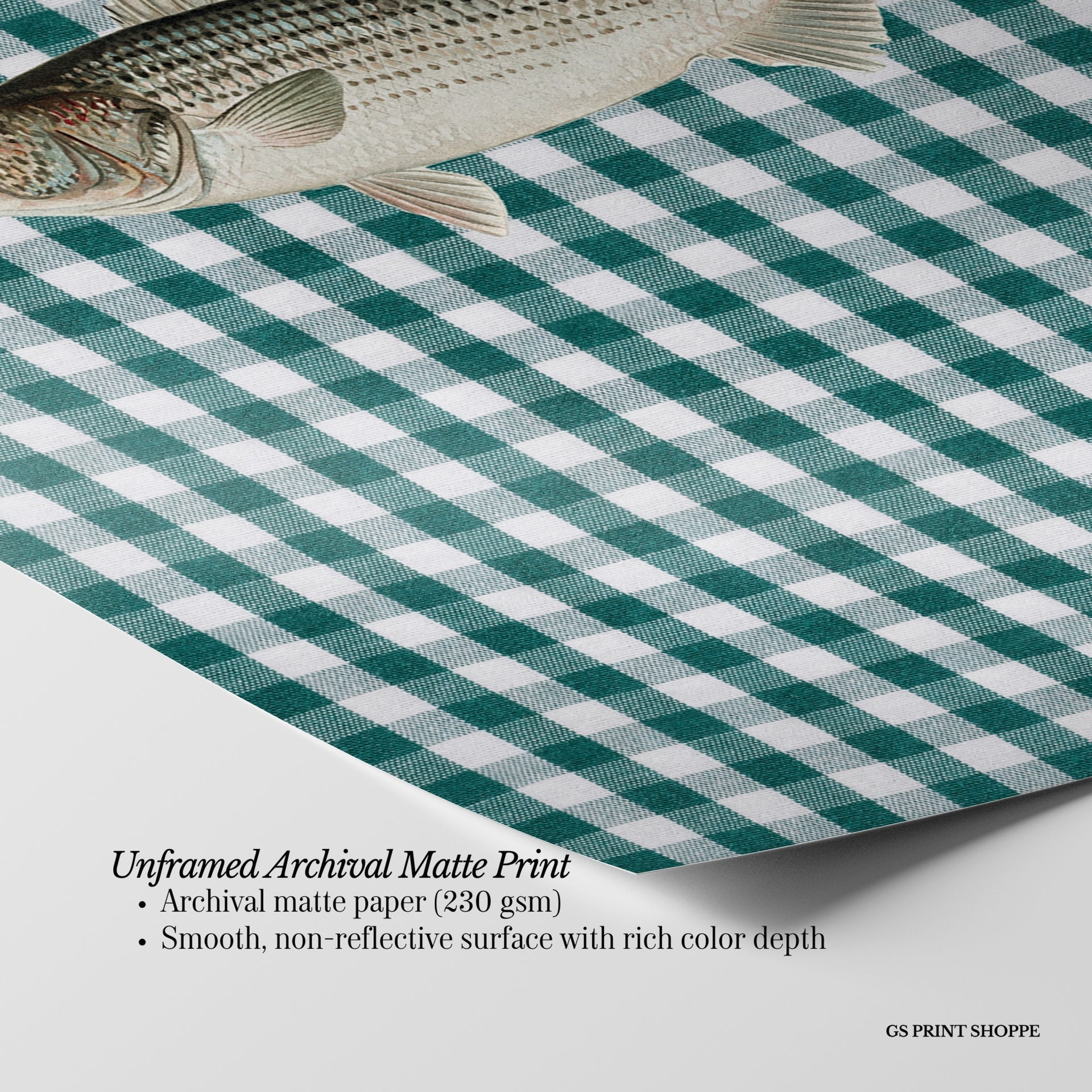 Fish Checker Vertical Art Print