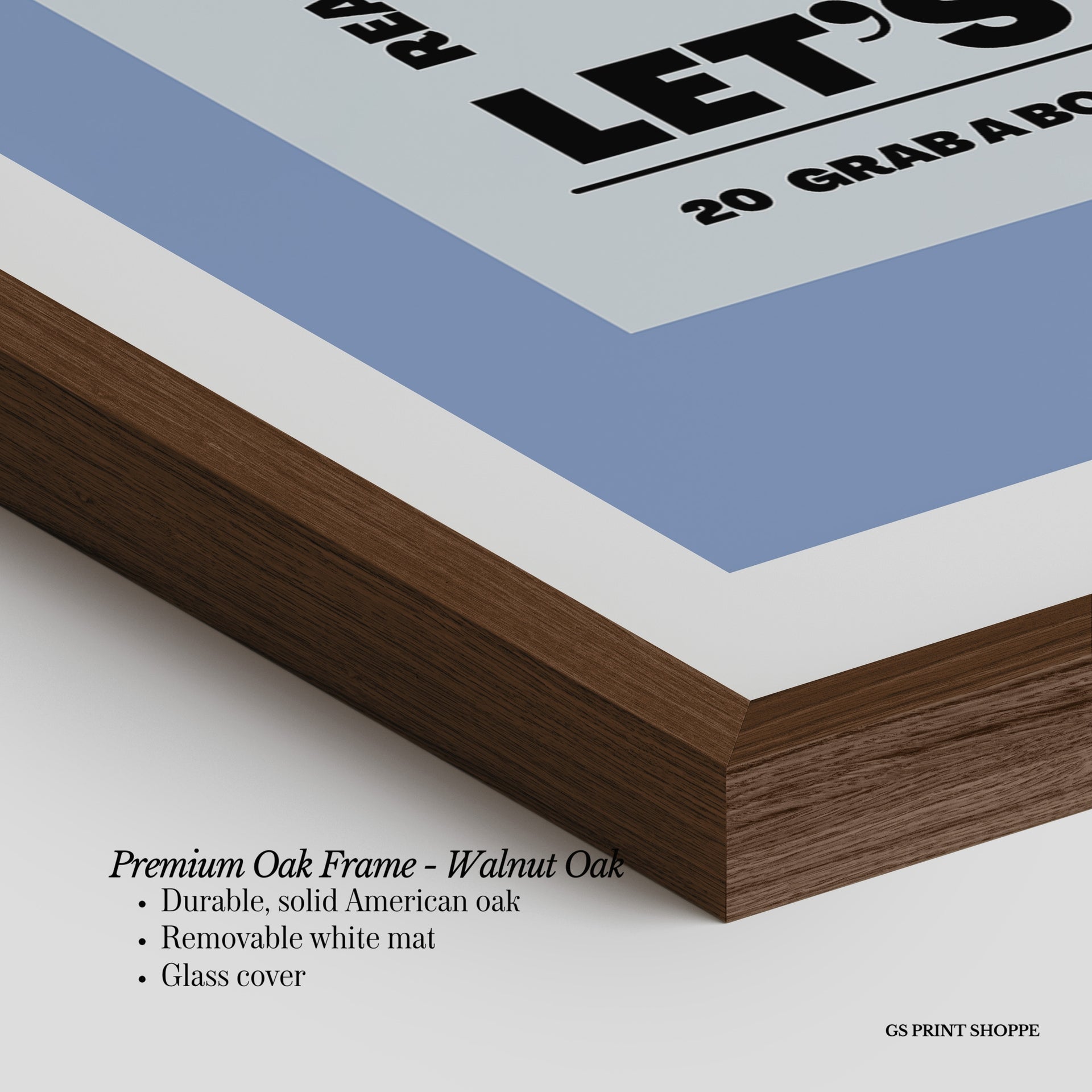 Reading Club Vertical Art Print - Blue