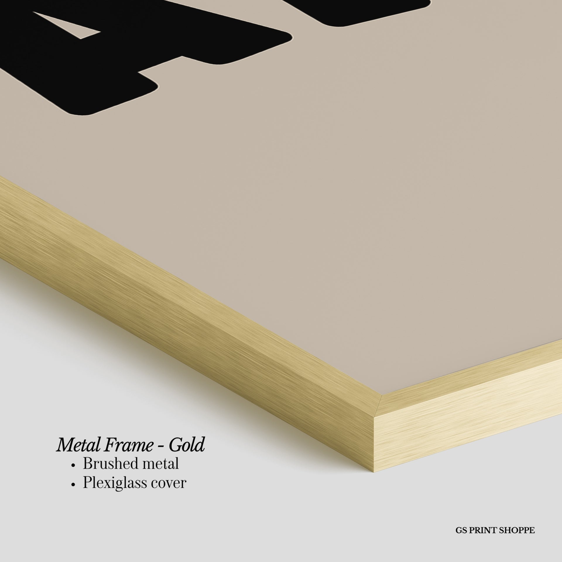 Atlanta Beige Vertical Art Print