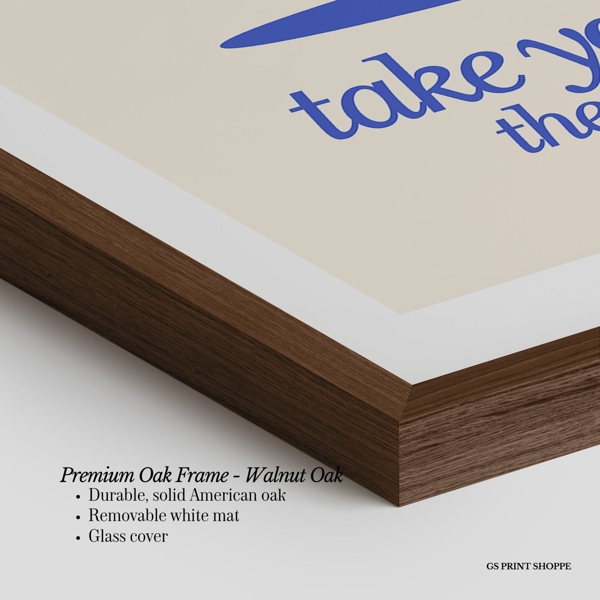 Take Your Time Heart Vertical Art Print