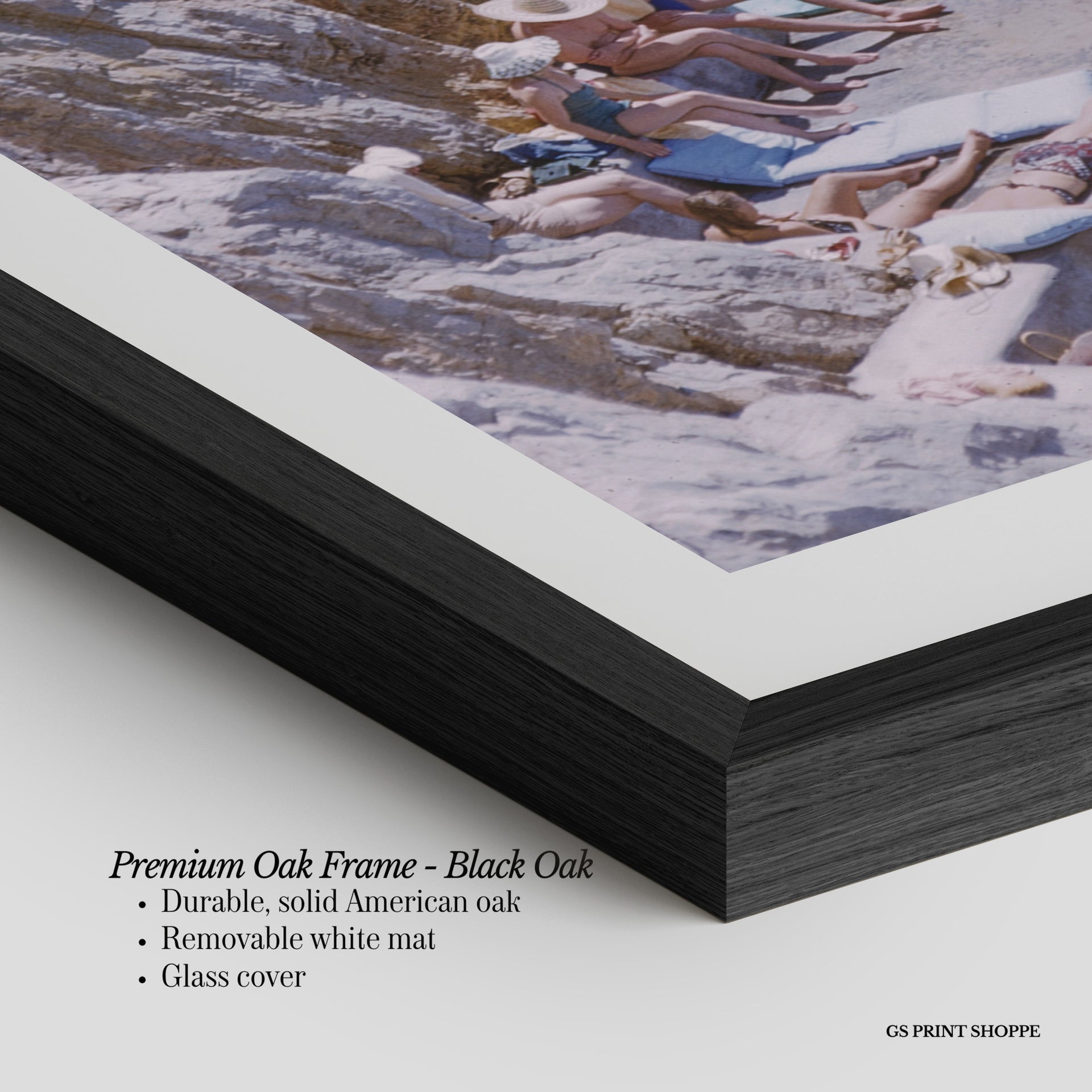 Cliffside Pool Vertical Physical Art Print