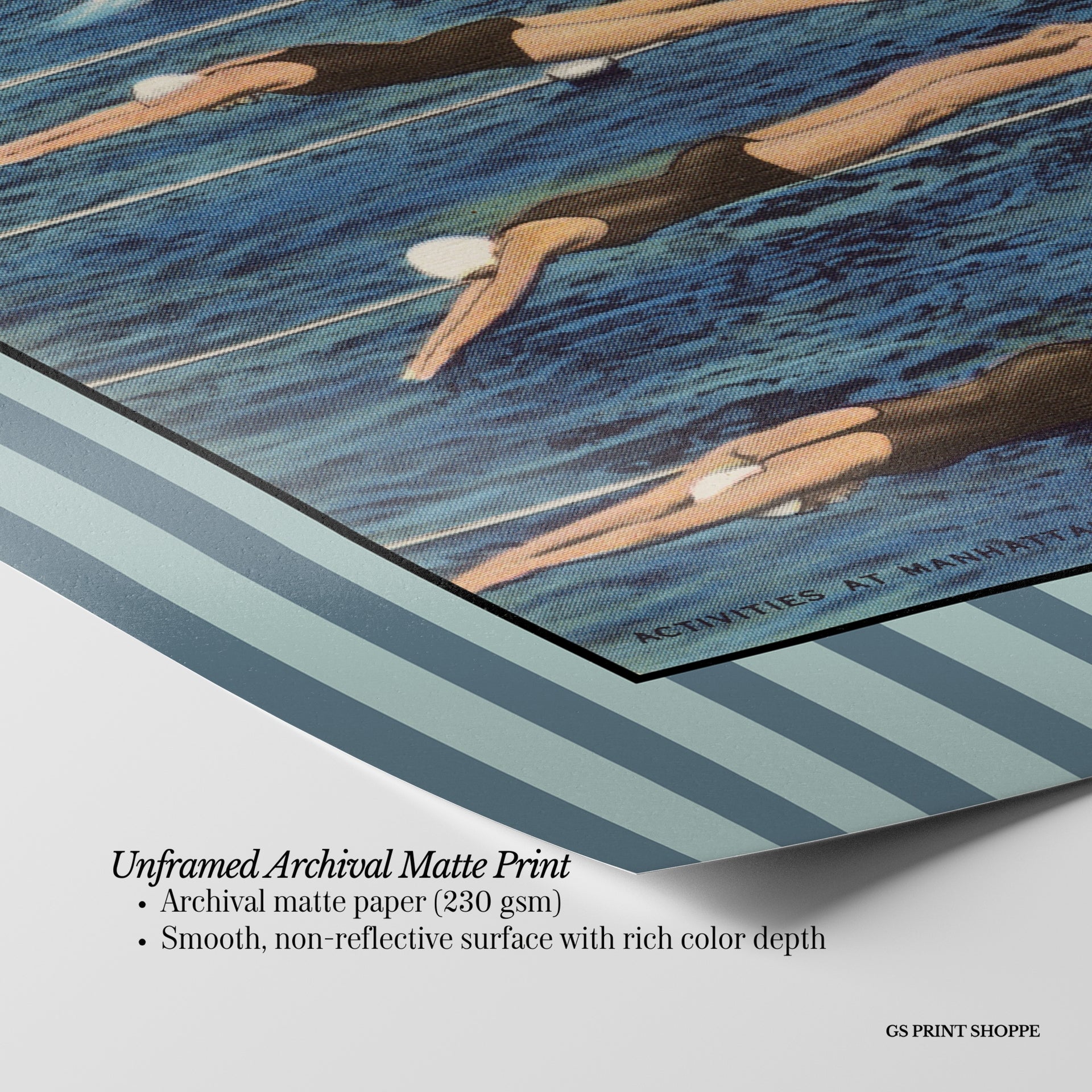 Swimmers Vertical Art Print