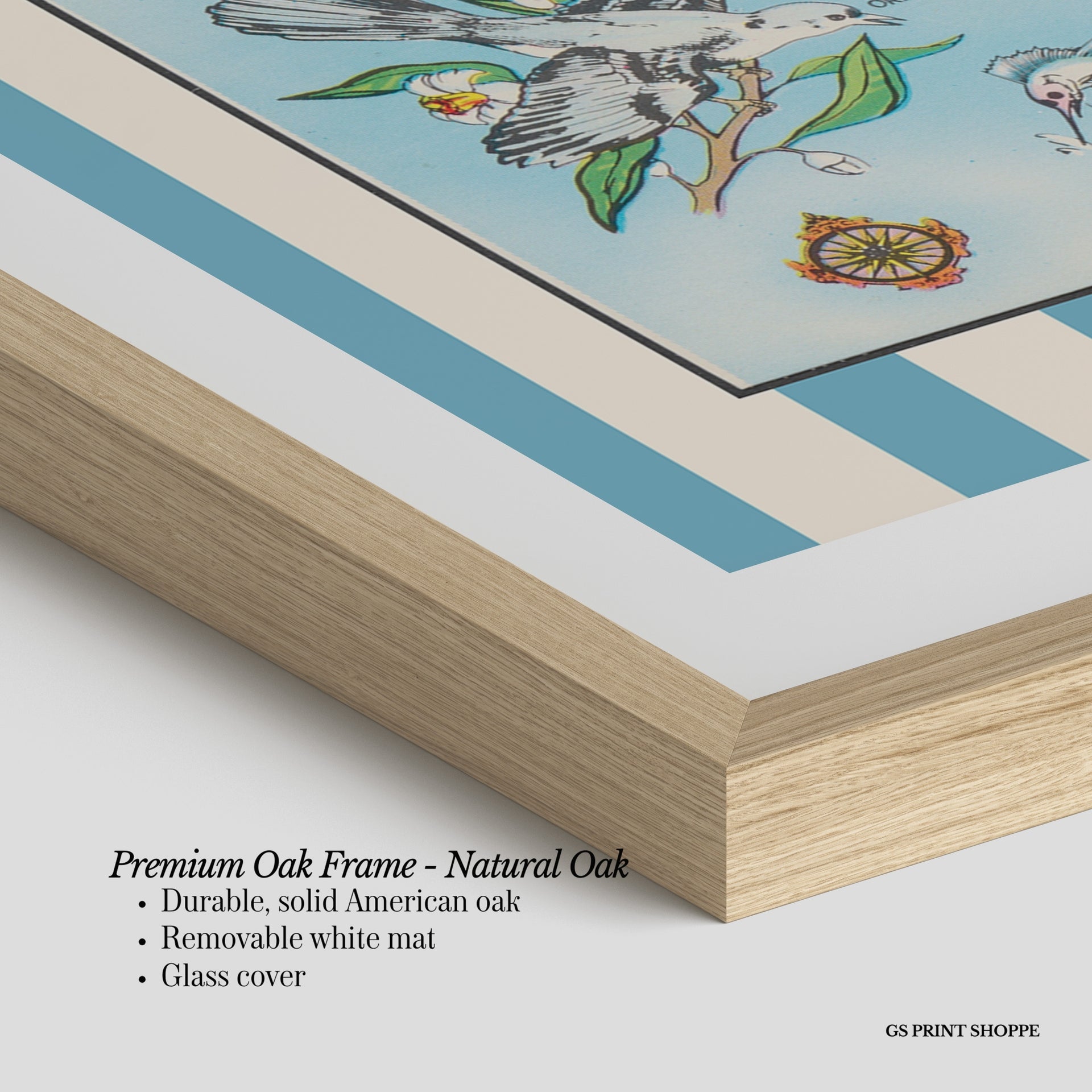 Florida Map Vertical Art Print