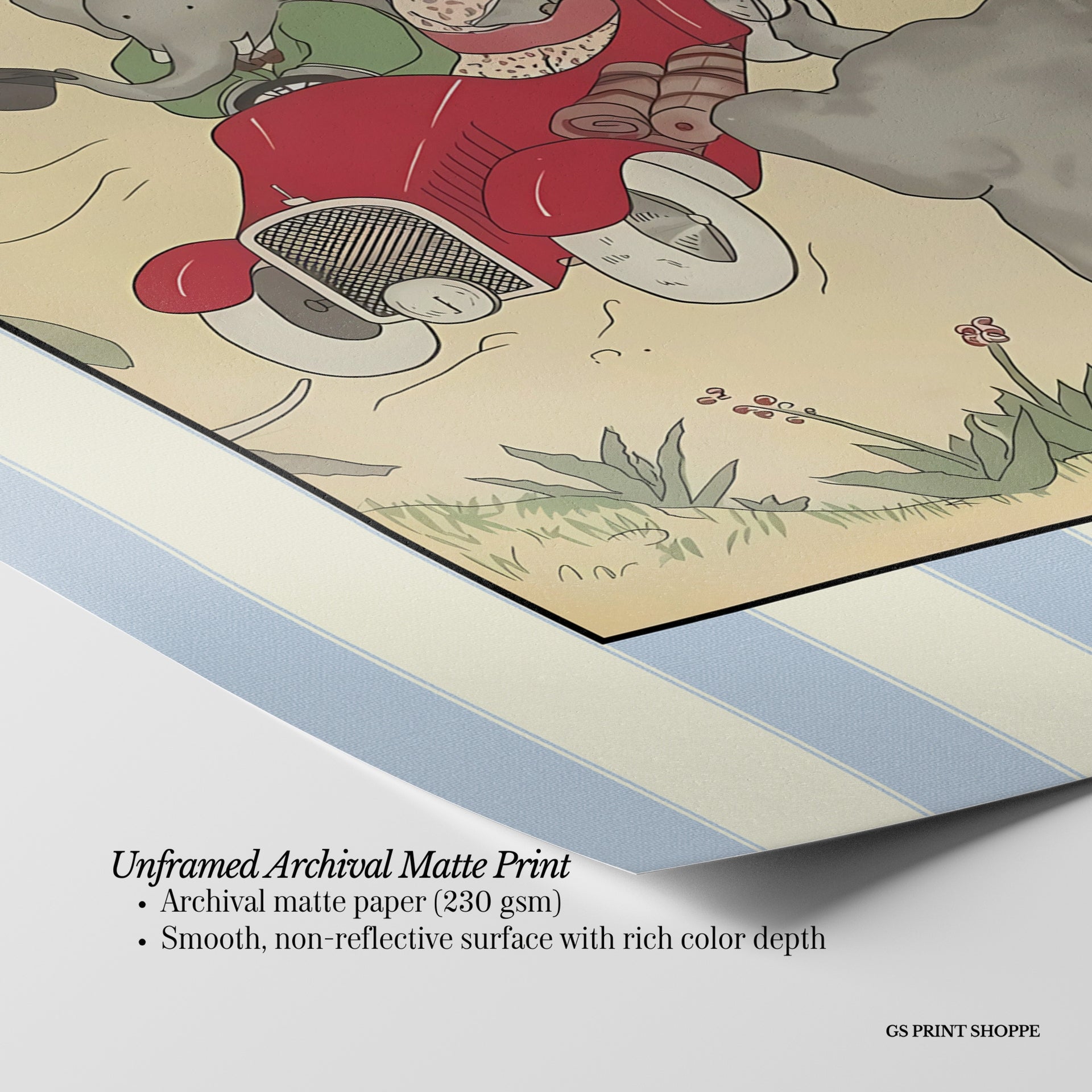 Babar On A Trip Vertical Art Print