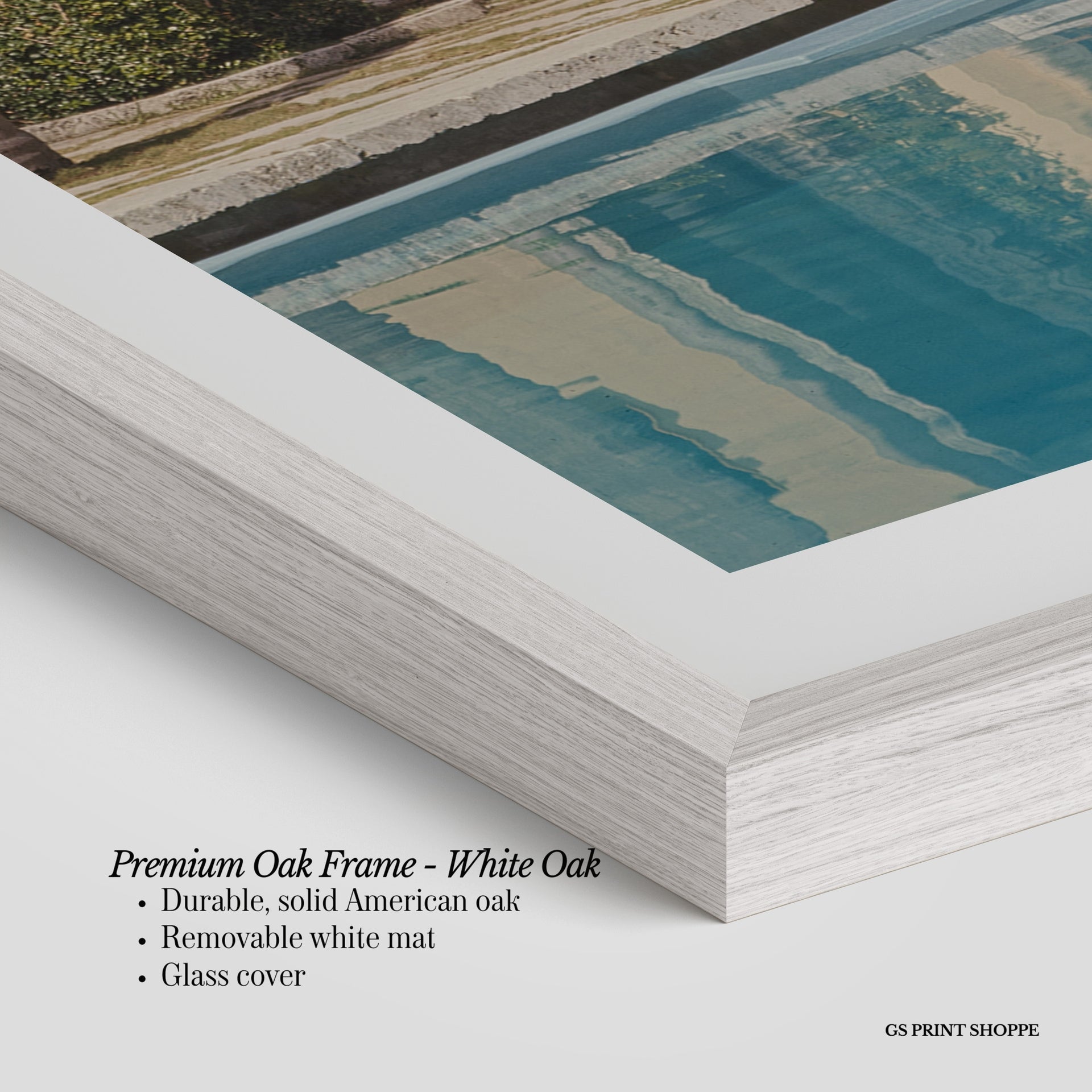Villa Poolside Vertical Physical Art Print