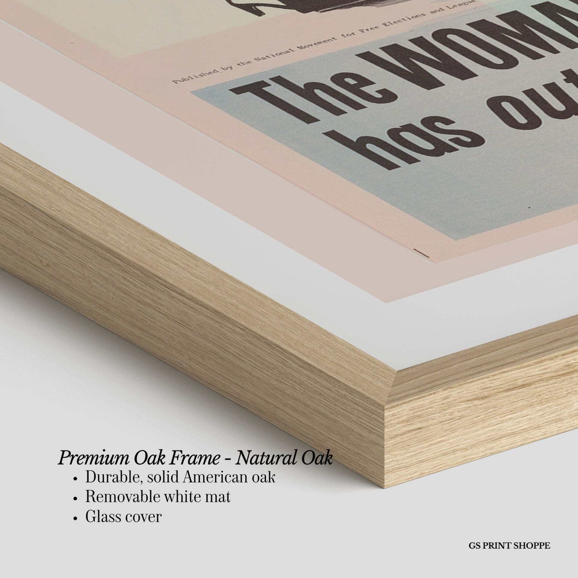 Woman Who Votes Vertical Art Print
