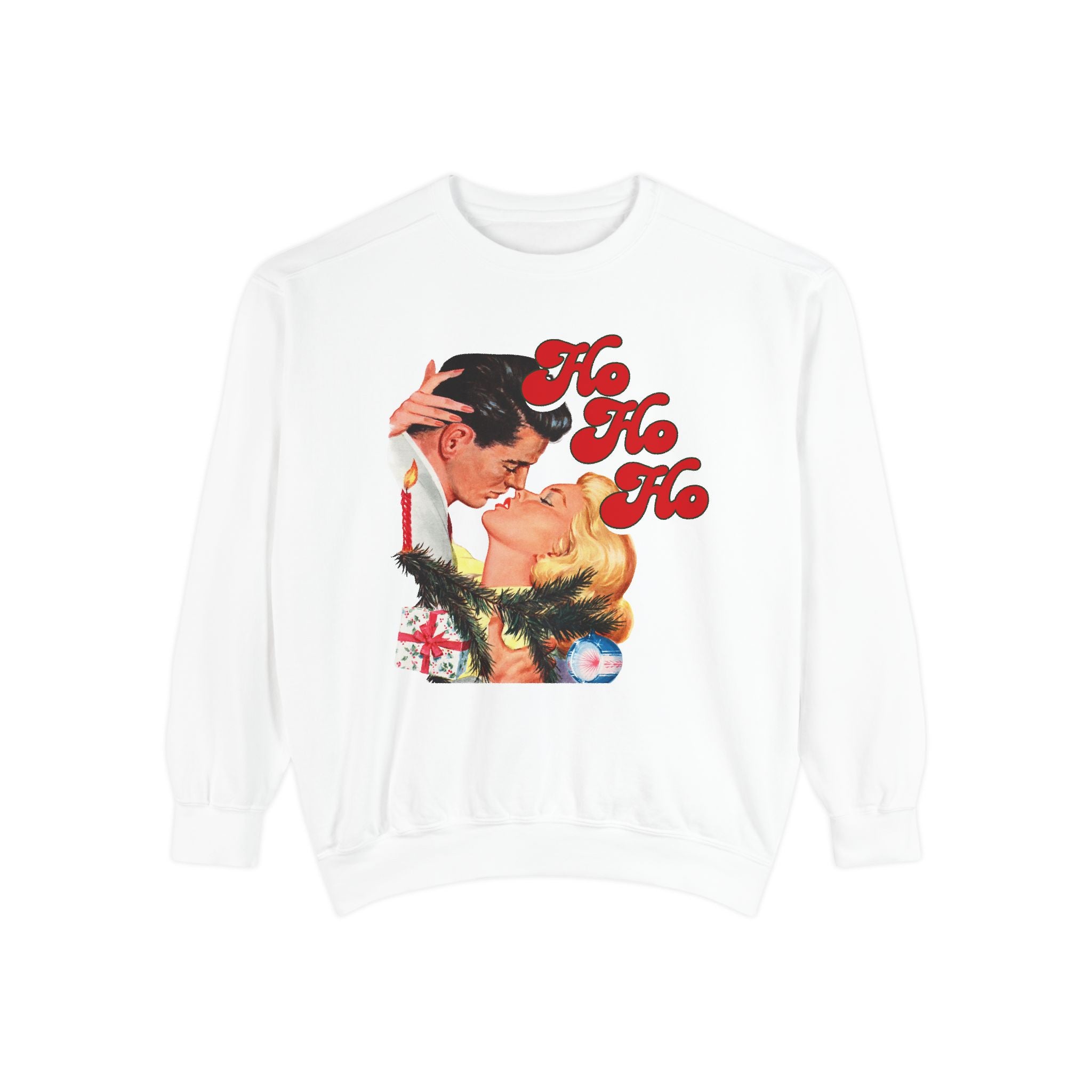 Ho Ho Ho Holiday Comfort Colors Crewneck Sweatshirt