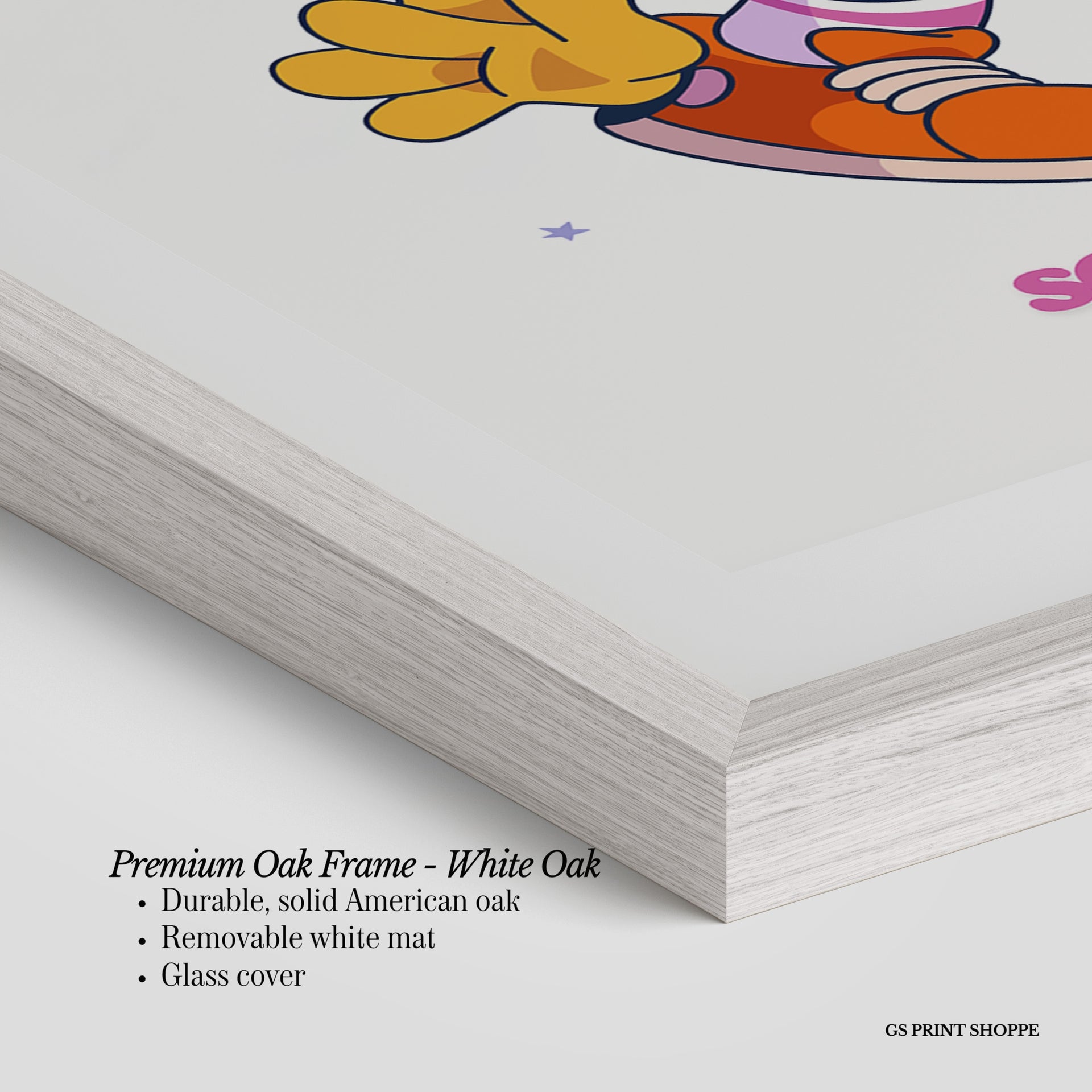 Get Out There Vertical Art Print - White