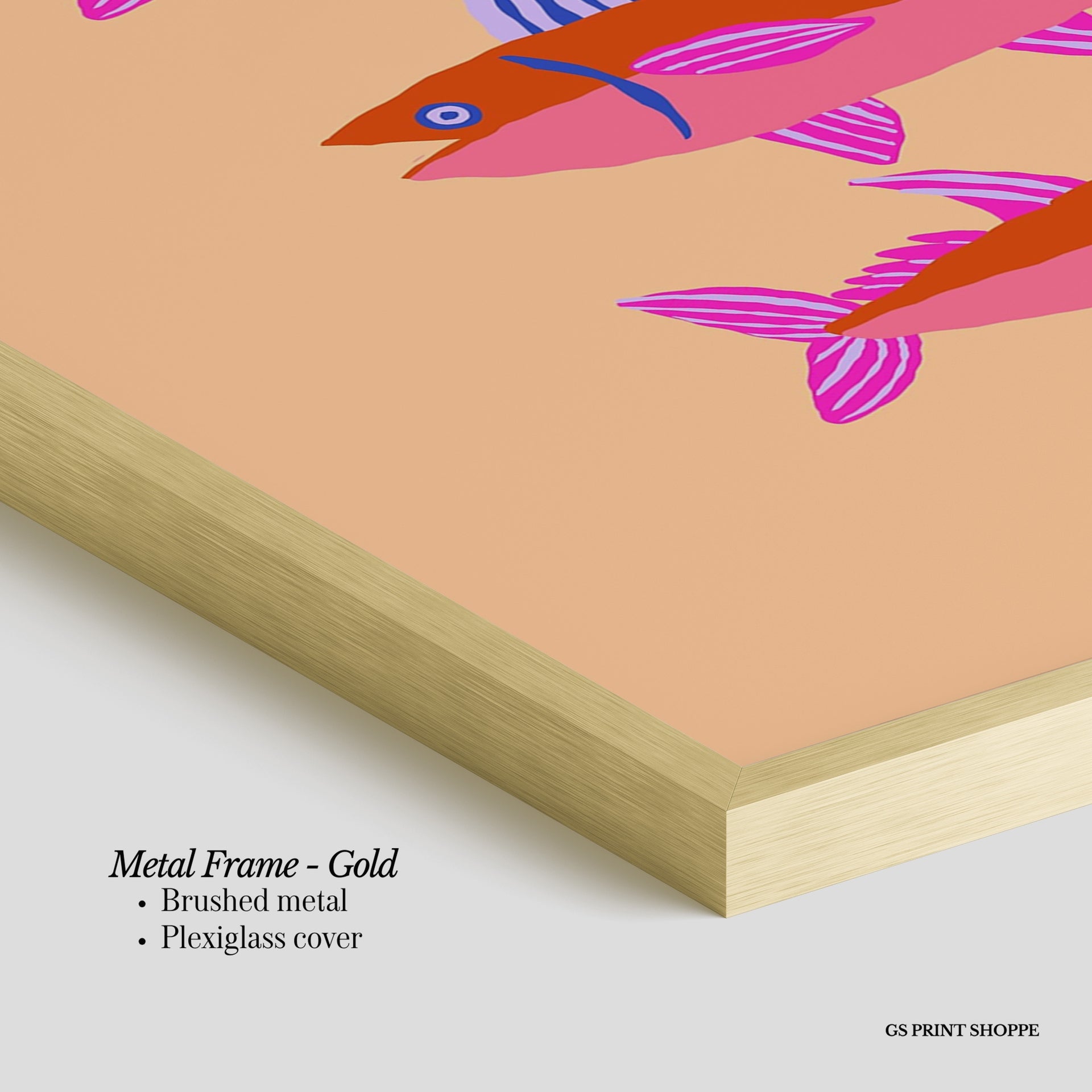 Three Fish Vertical Art Print