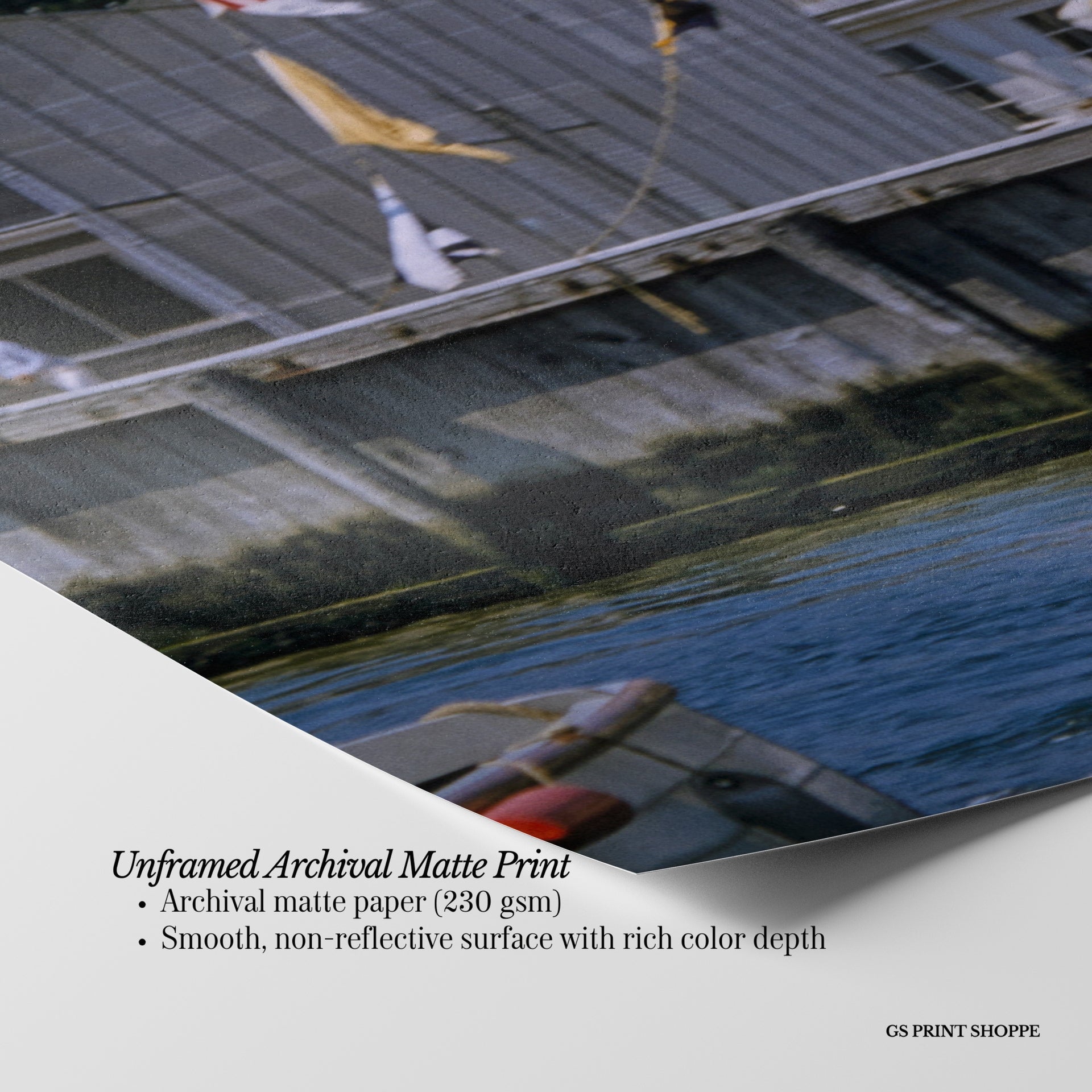 Signal Flags Dock Horizontal Art Print
