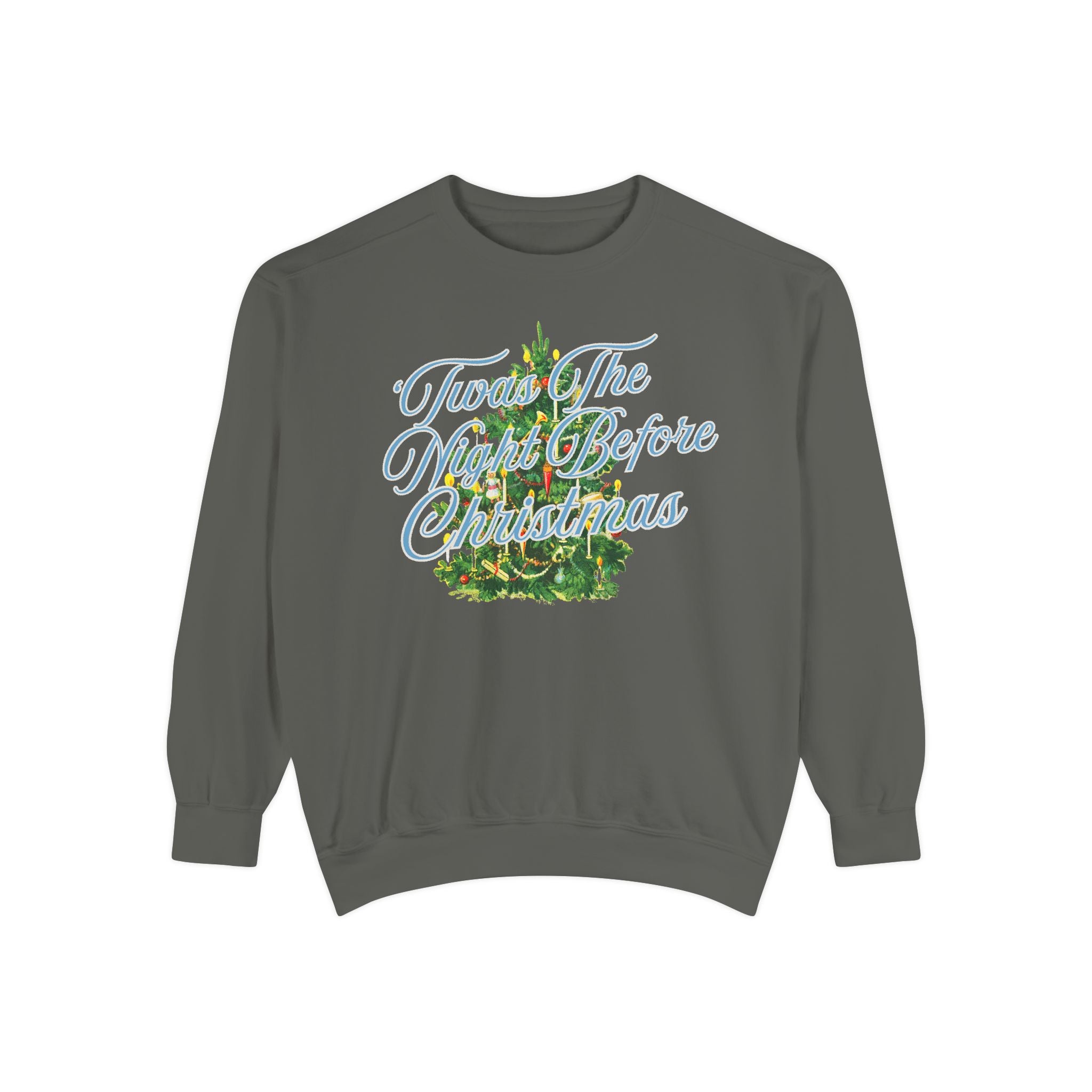 Twas the Night Before Christmas Holiday Comfort Colors Crewneck Sweatshirt