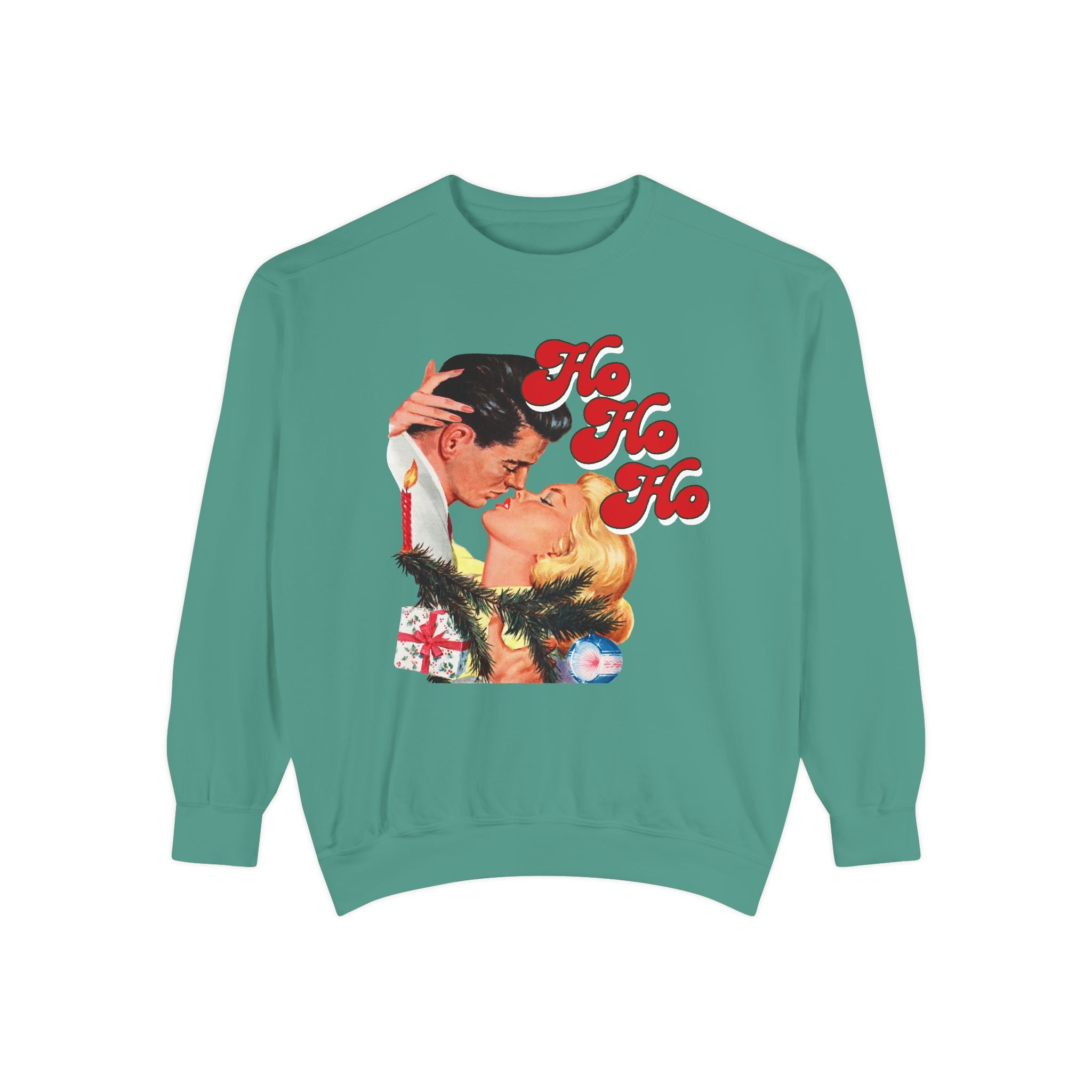 Ho Ho Ho Holiday Comfort Colors Crewneck Sweatshirt