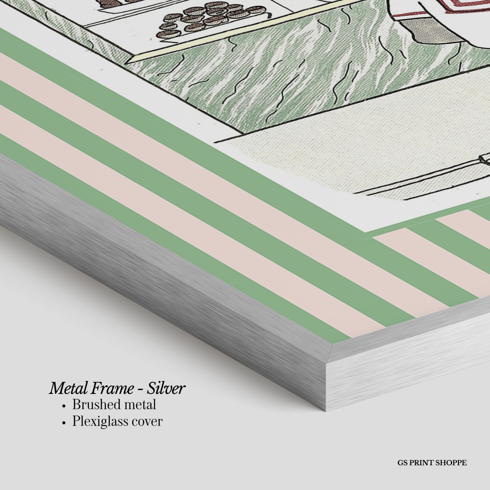 Babar Patisserie Horizontal Art Print