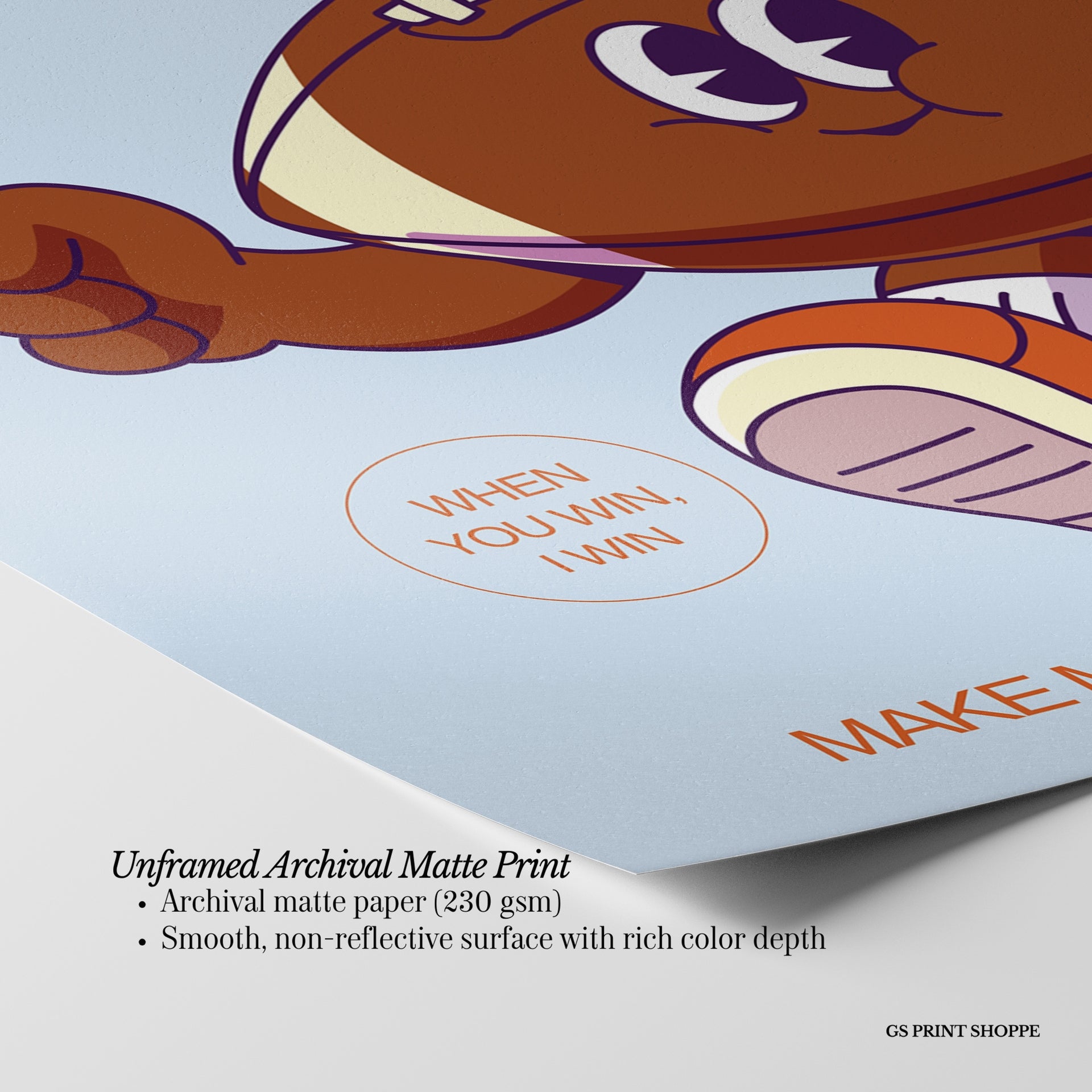 Make Every Minute Count Vertical Art Print - Blue