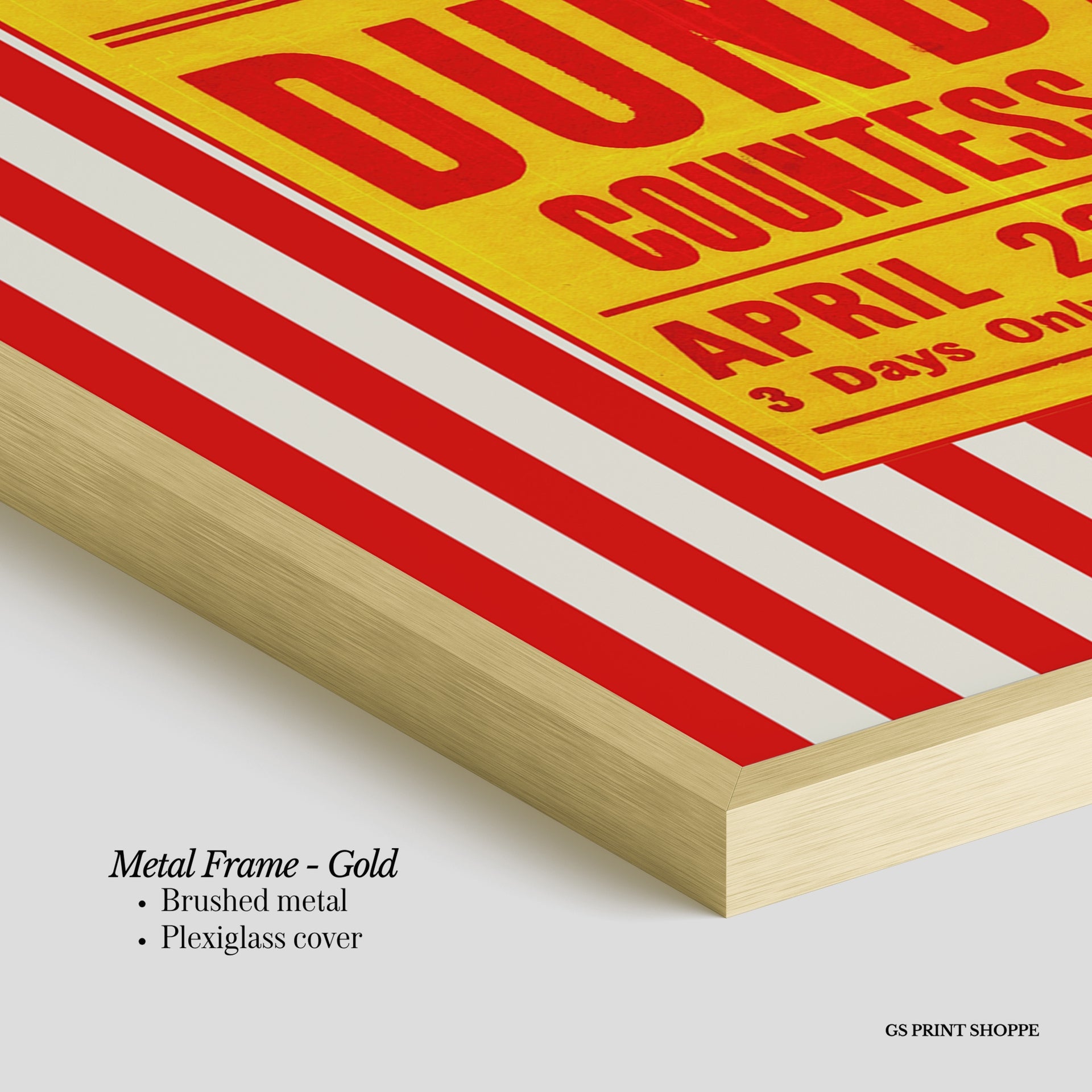 Circus Pinder Stripe Vertical Art Print