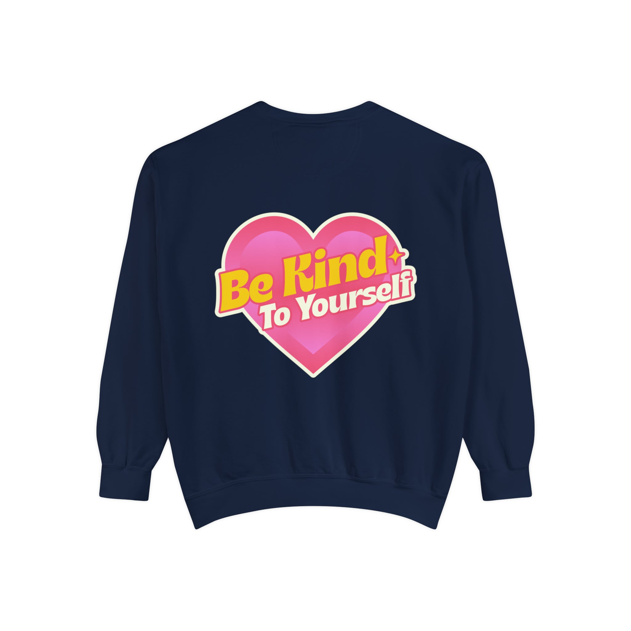 Embrace self-care with this 'Be Kind to Yourself' printed sweatshirt in a relaxed fit.