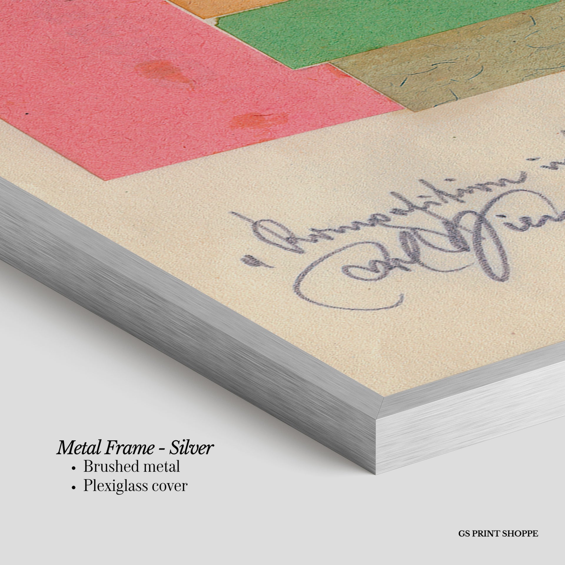 Komposition in Papier Vertical Art Print