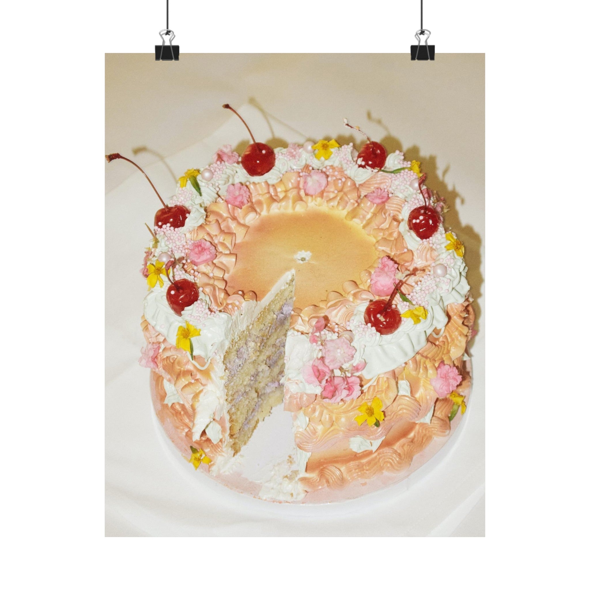 Retro Cake Physical Poster