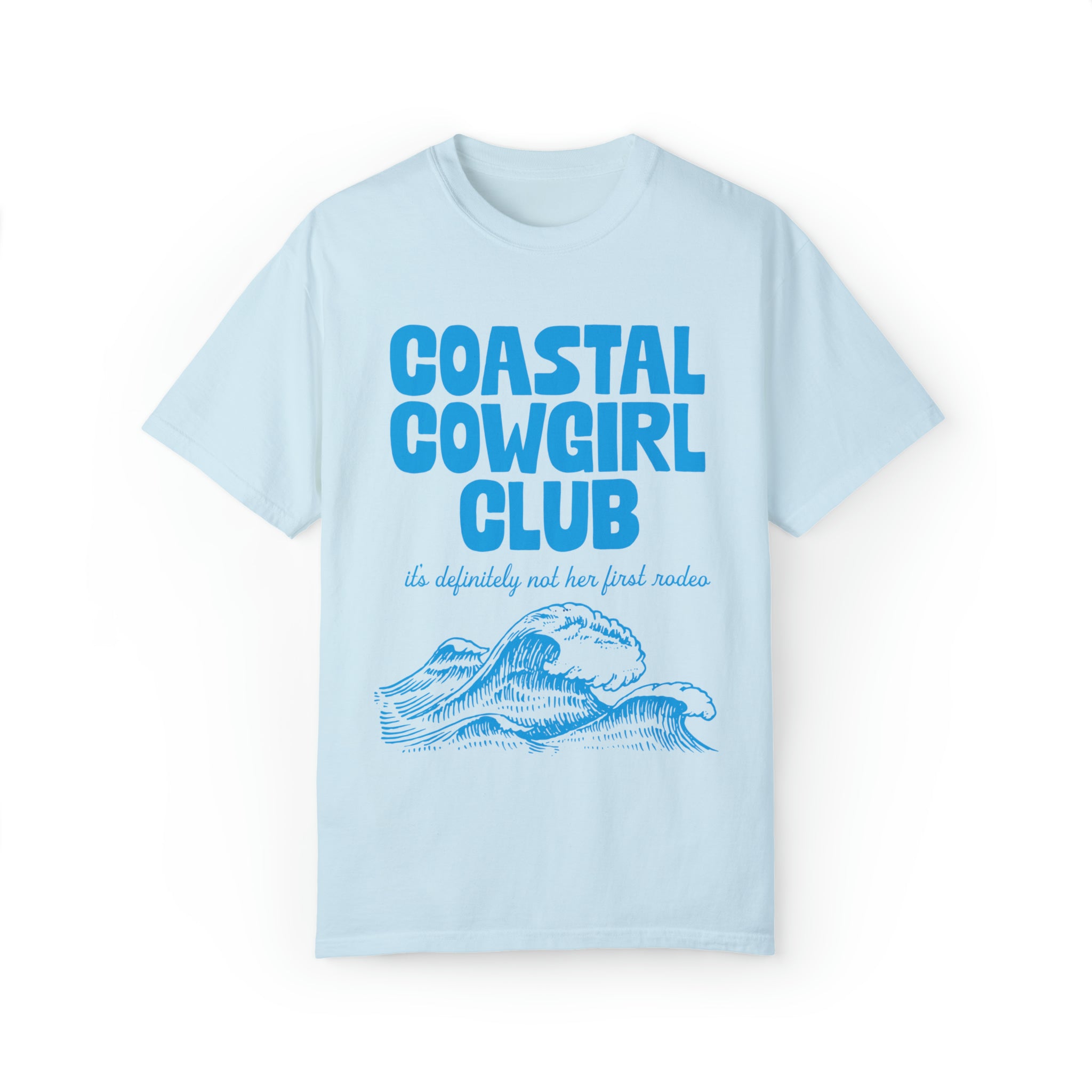 Coastal Cowgirl Club Comfort Colors Crewneck in dark blue