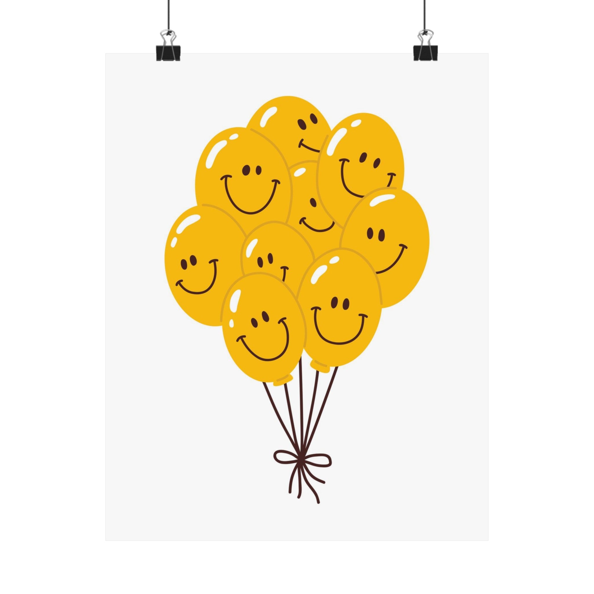 Smiley Balloon Physical Poster