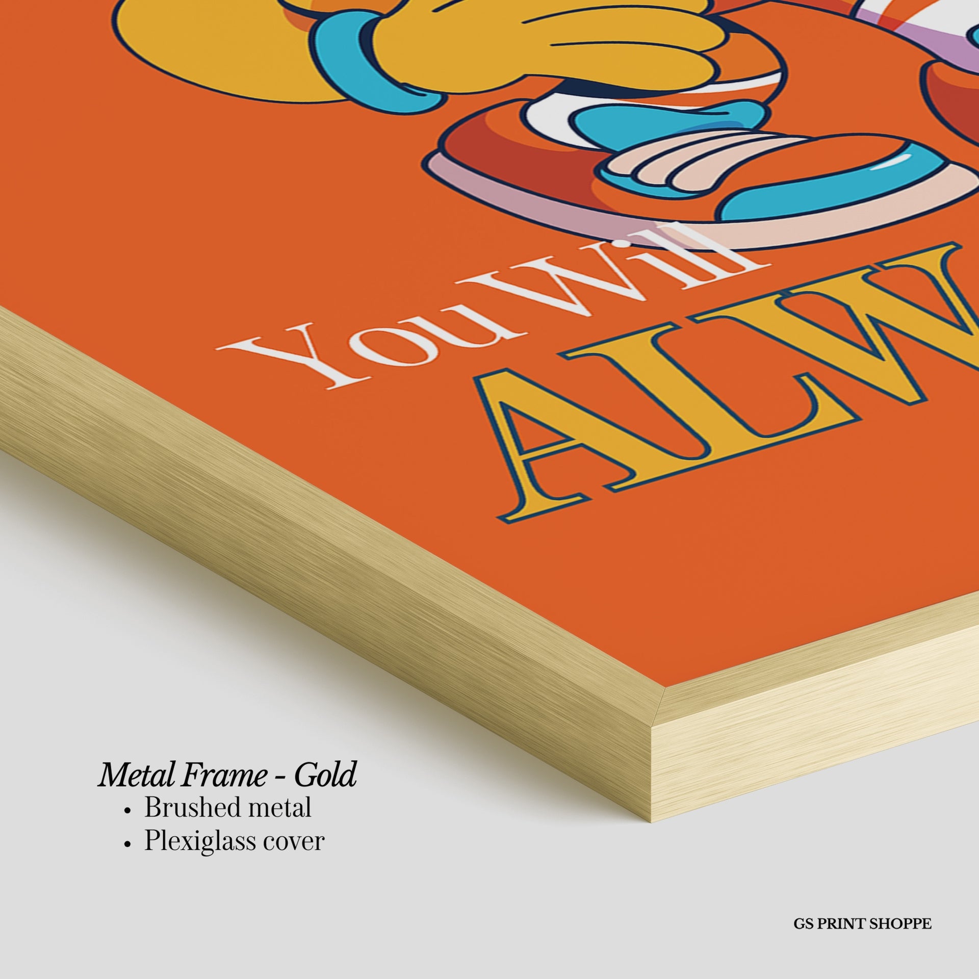 Try Your Best Vertical Art Print - Orange