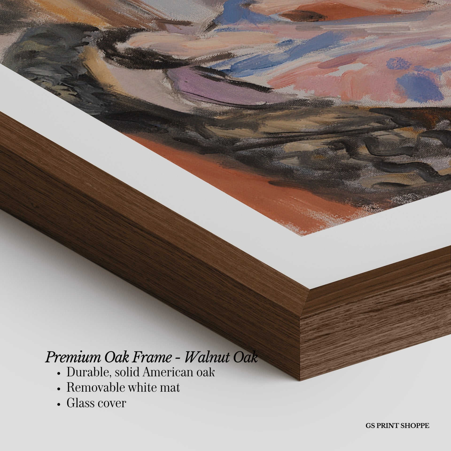 Interior With Two Figures Vertical Art Print