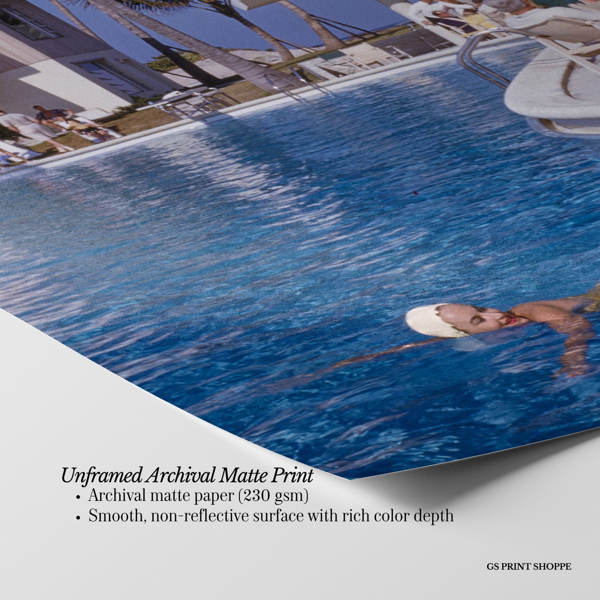 Club Swim Vertical Art Print