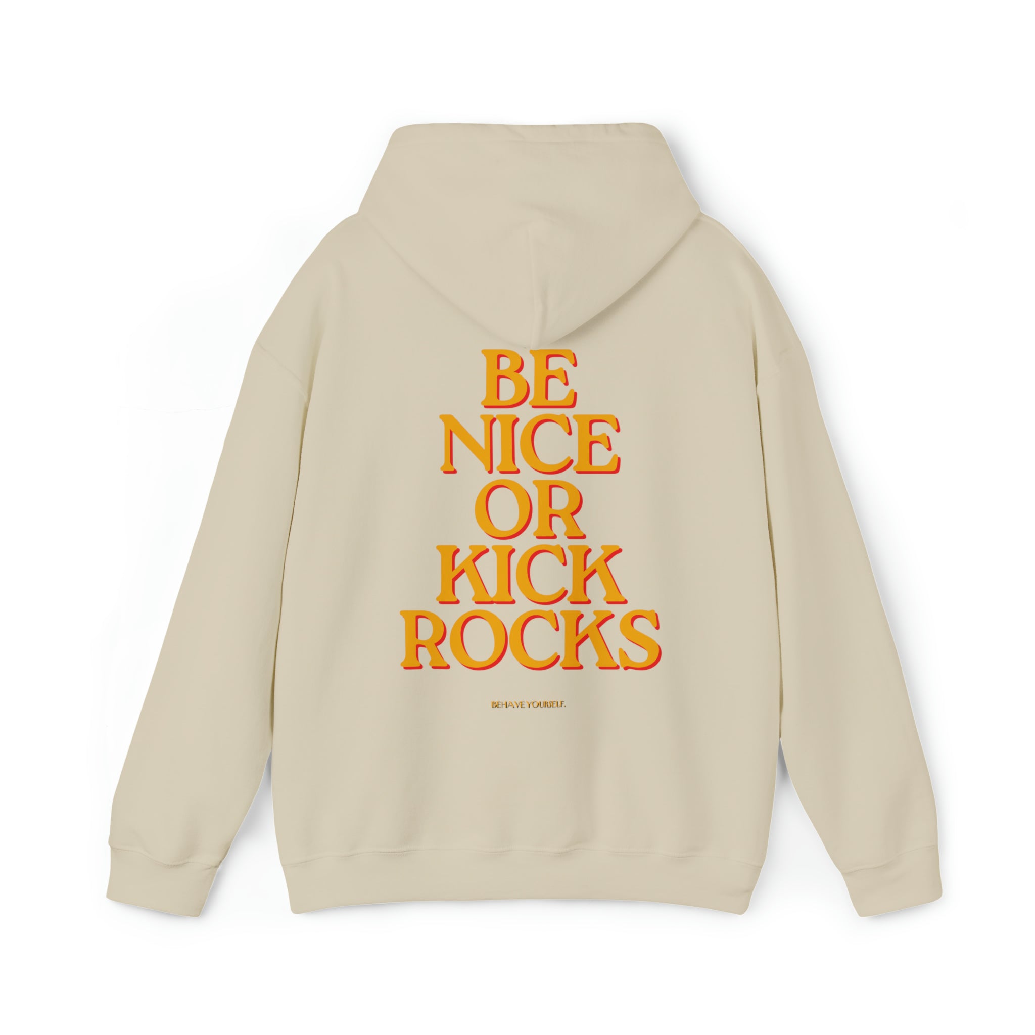 Be Nice or Kick Rocks Hoodie